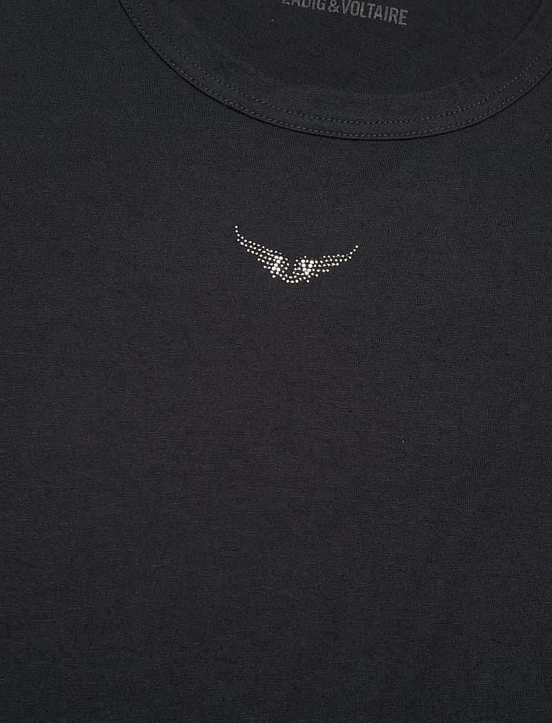 Zadig & Voltaire - MARTA PCL WINGS STRASS - t-shirts & tops - noir - 5