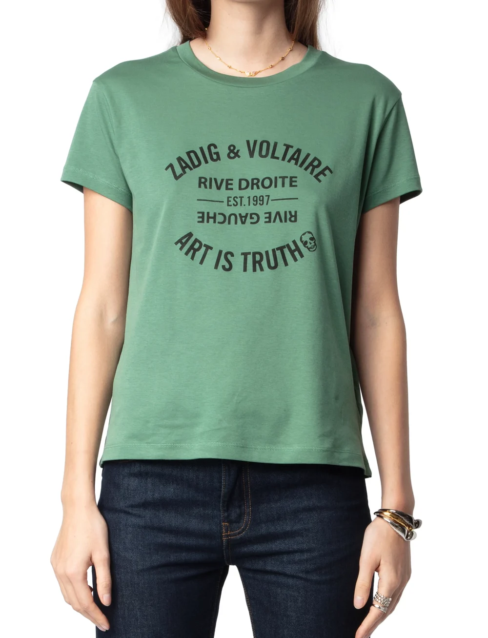 Zadig & Voltaire - WALK ICO BLASON ECO - t-shirts - coriander - 0