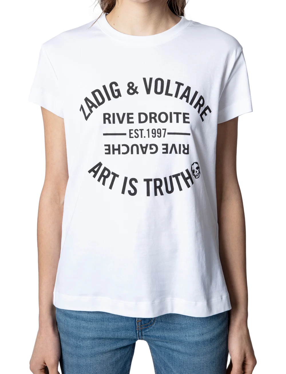 その他 Walk Ico Blason Eco T-Shirt - Zadig & Voltaire - Cotton - Wh zvjwts02769_cwhite_10.webp?