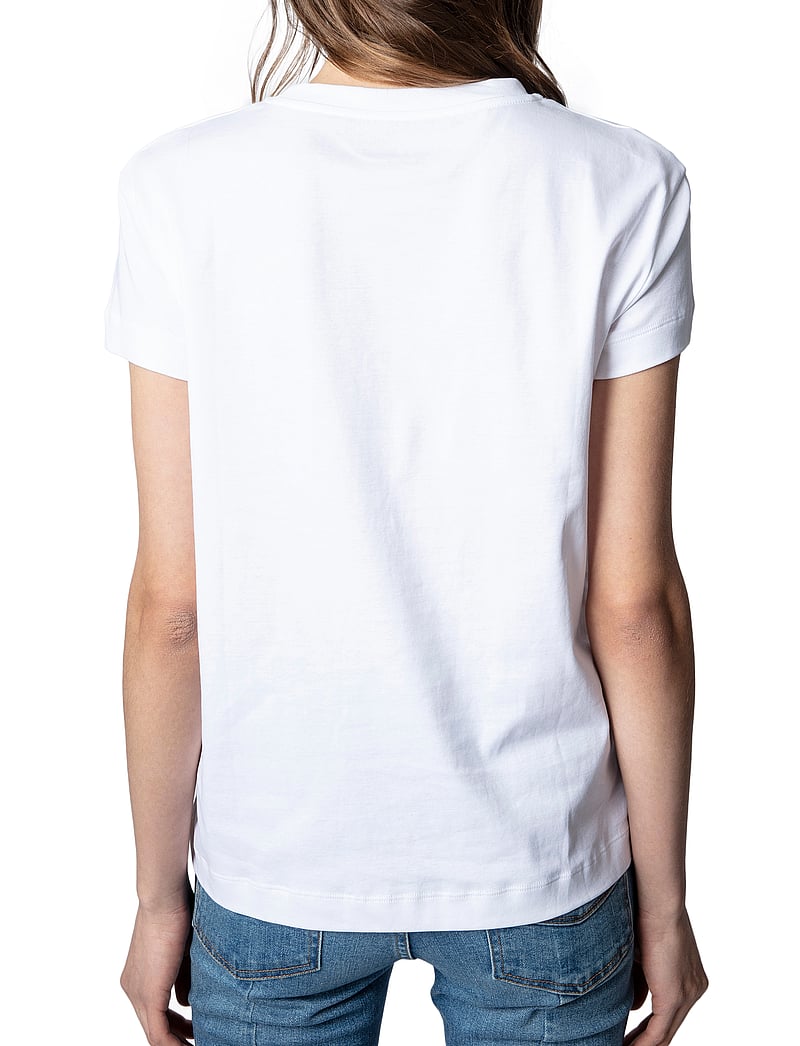 Zadig & Voltaire - WALK ICO BLASON ECO - t-shirts & tops - white - 4