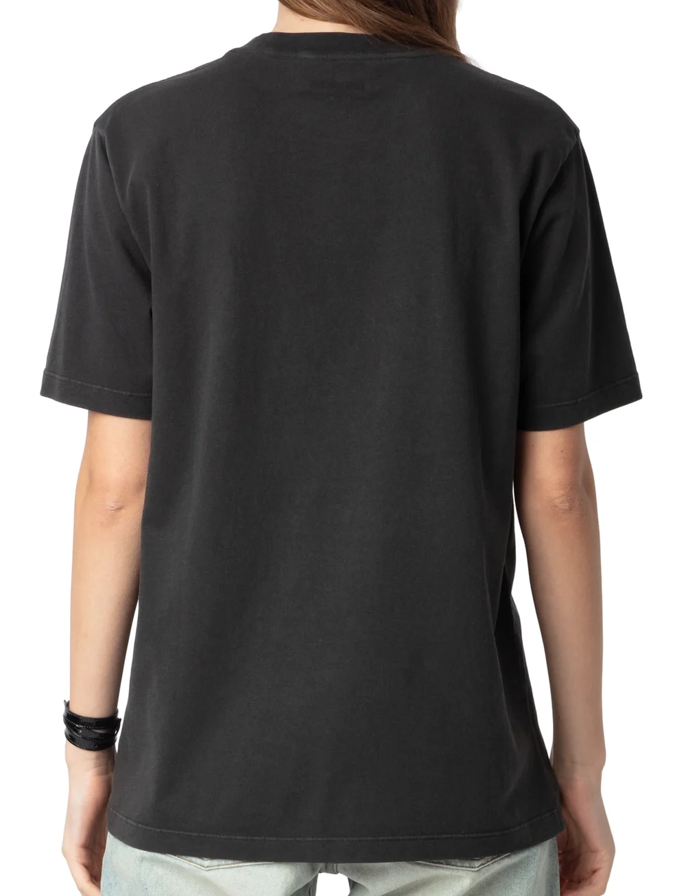 Zadig & Voltaire - EDWIN HC ROCK AND ROLL STRASS - t-shirts - carbone - 4