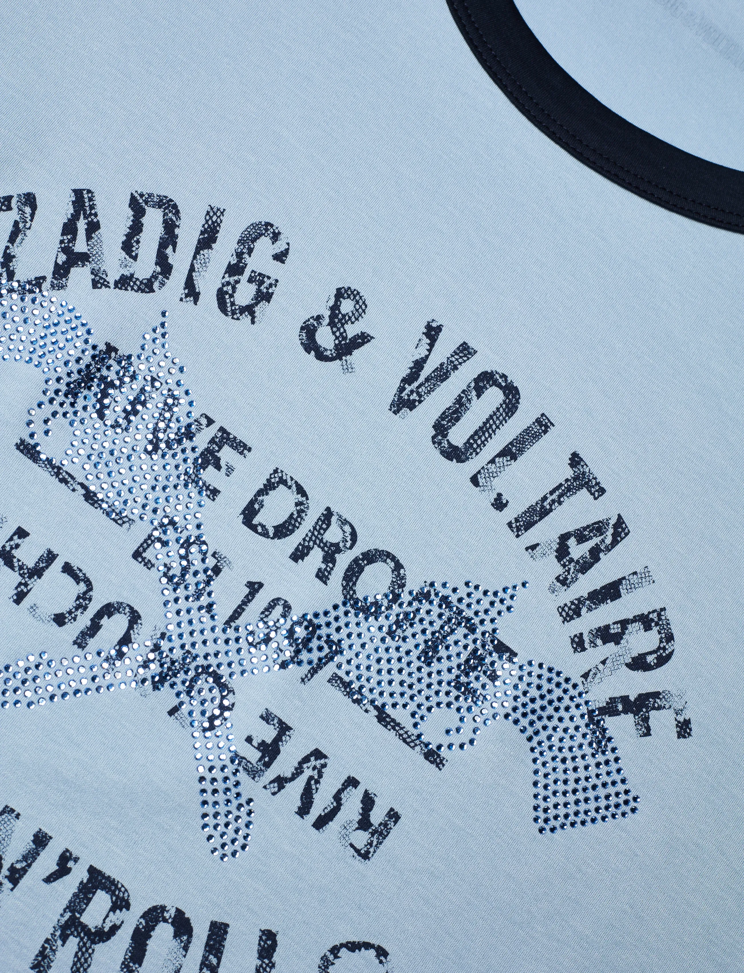 Zadig & Voltaire - WOOS ICO BLASON RDRG STRASS - cloud - 2