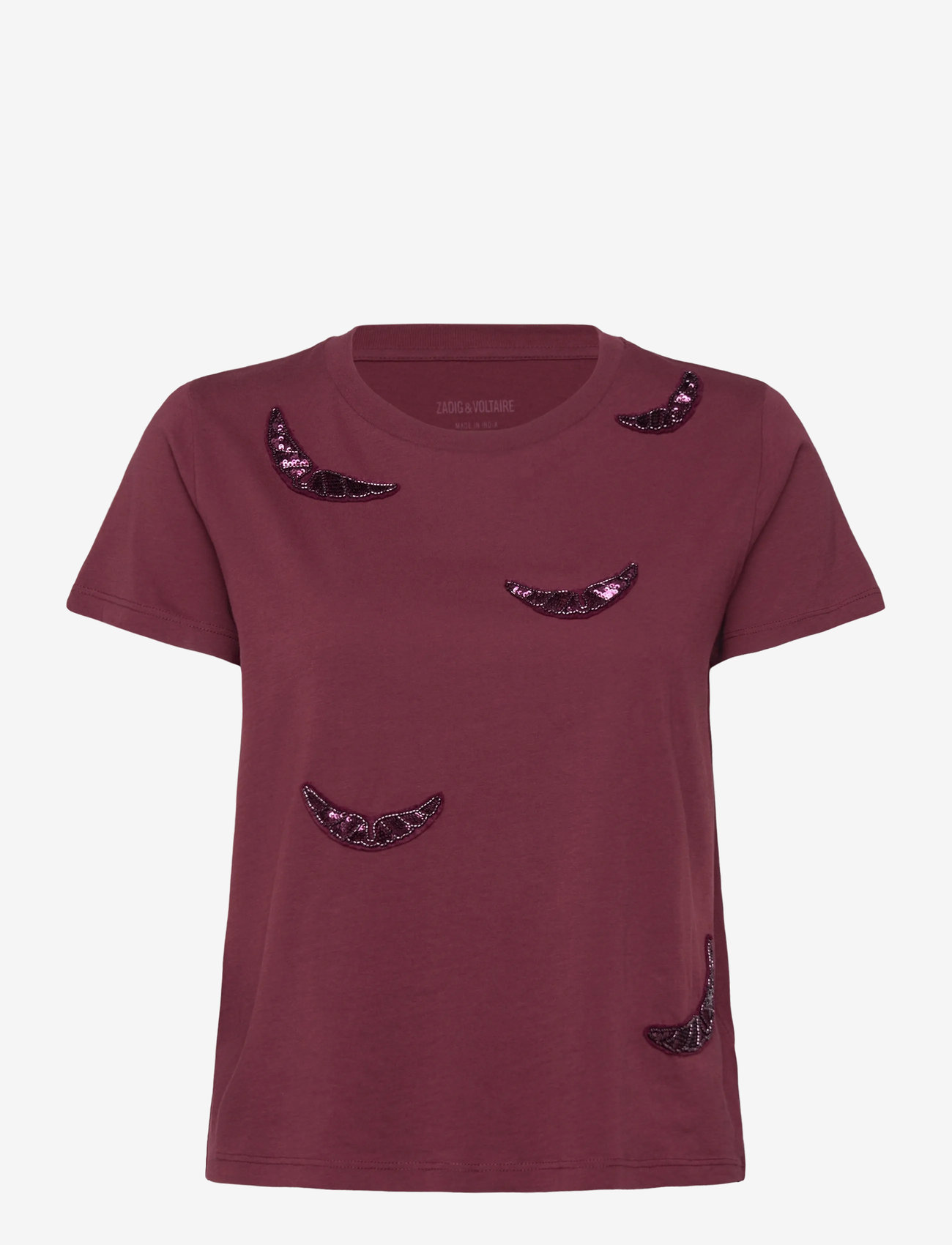 Zadig & Voltaire - ALYS HC EMBROIDERY WINGS - burgundy - 0