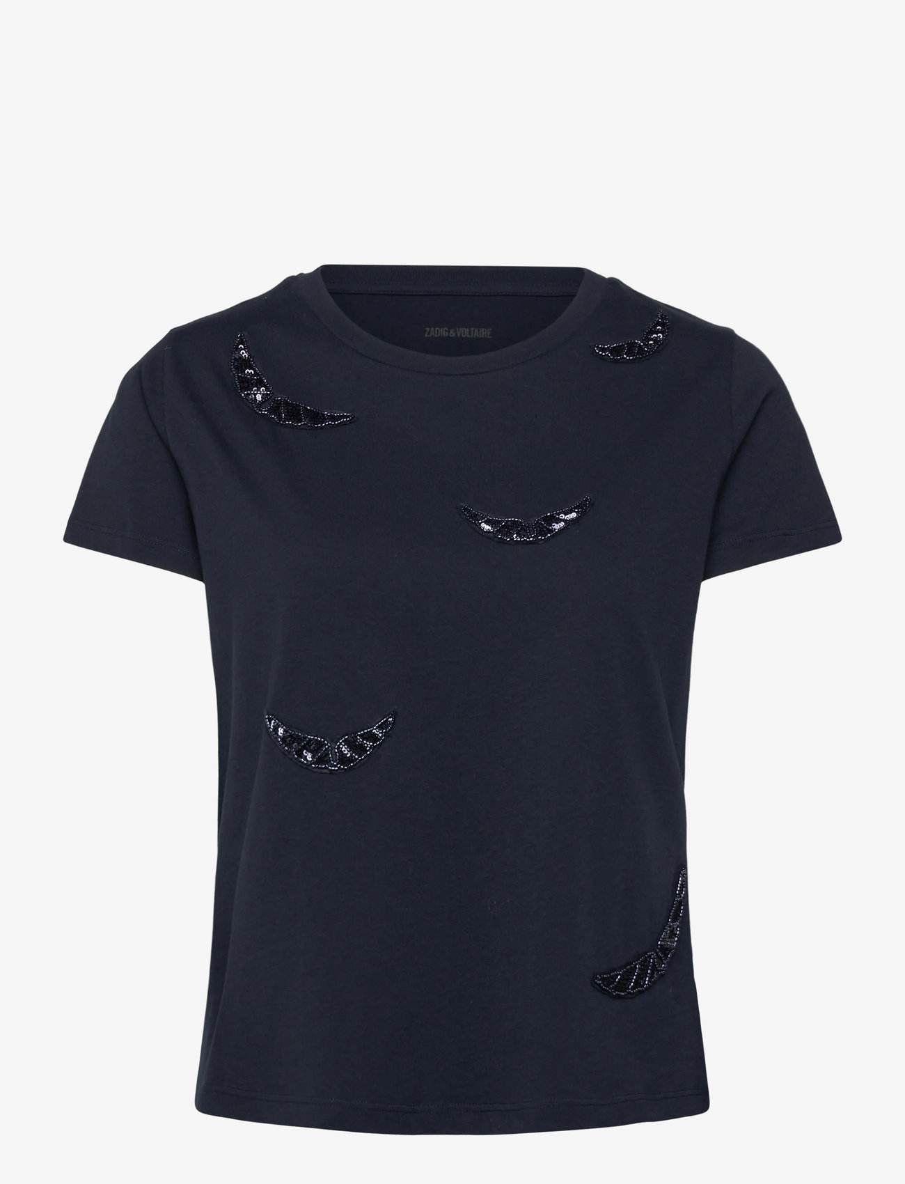 Zadig & Voltaire - ALYS HC EMBROIDERY WINGS - t-särgid - encre - 0
