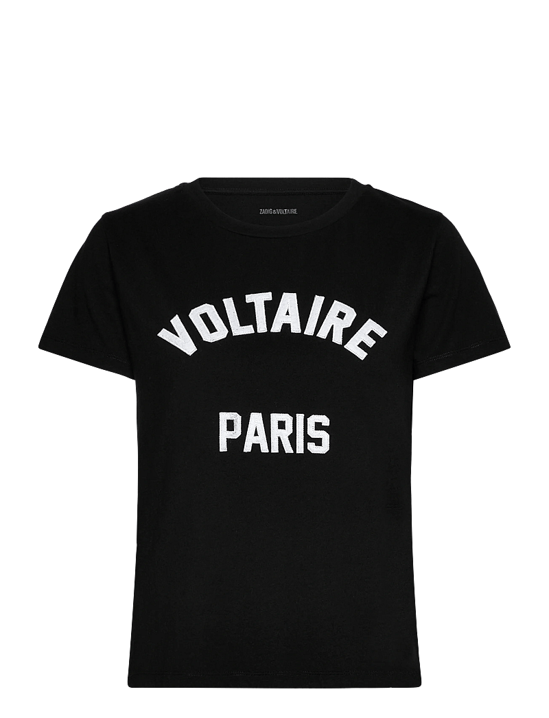 Zadig & Voltaire - ALYS HC VOLTAIRE PARIS - t-särgid - black - 0