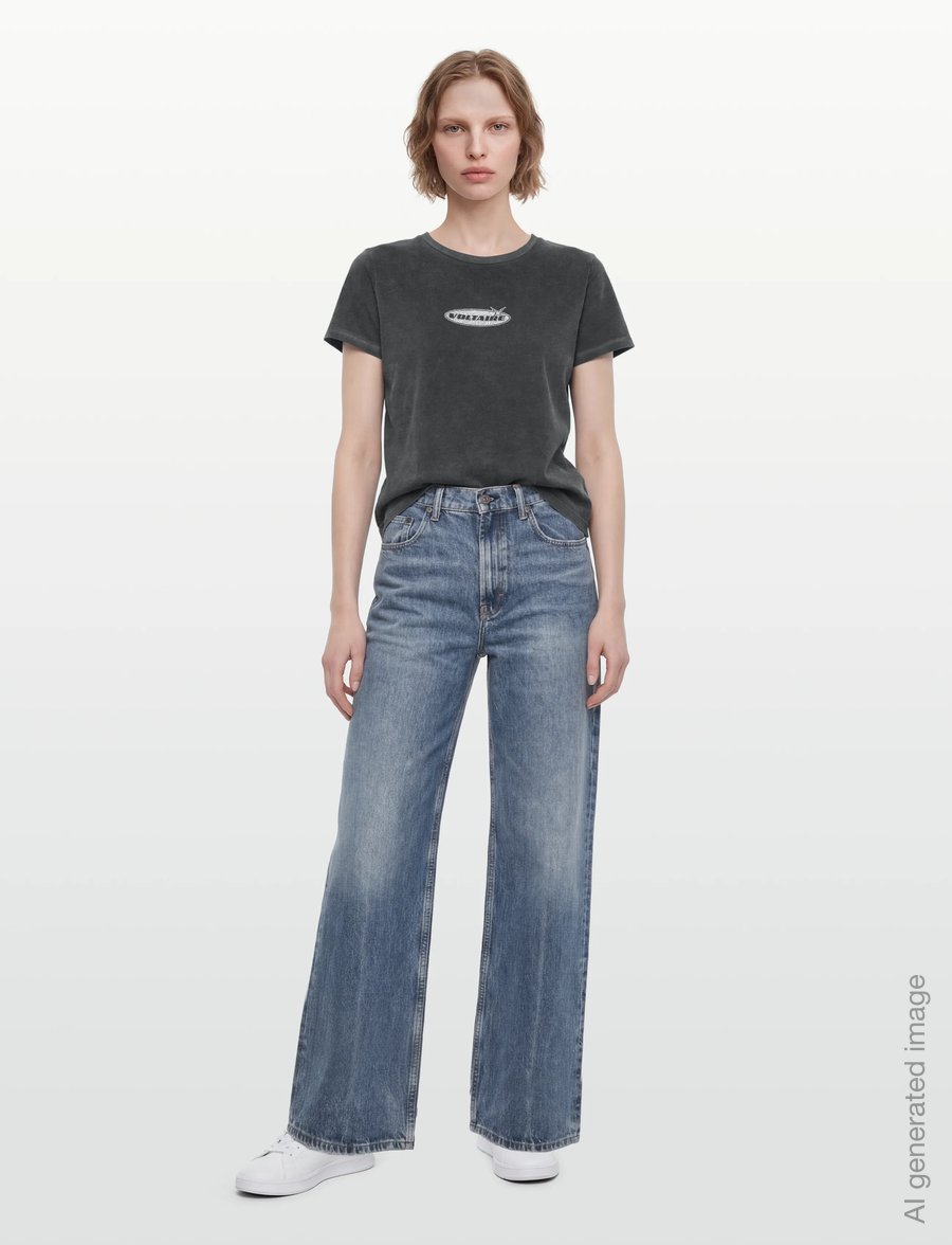 Zadig & Voltaire - ALYS HC MOTOCROSS STRASS - t-shirts - black - 0