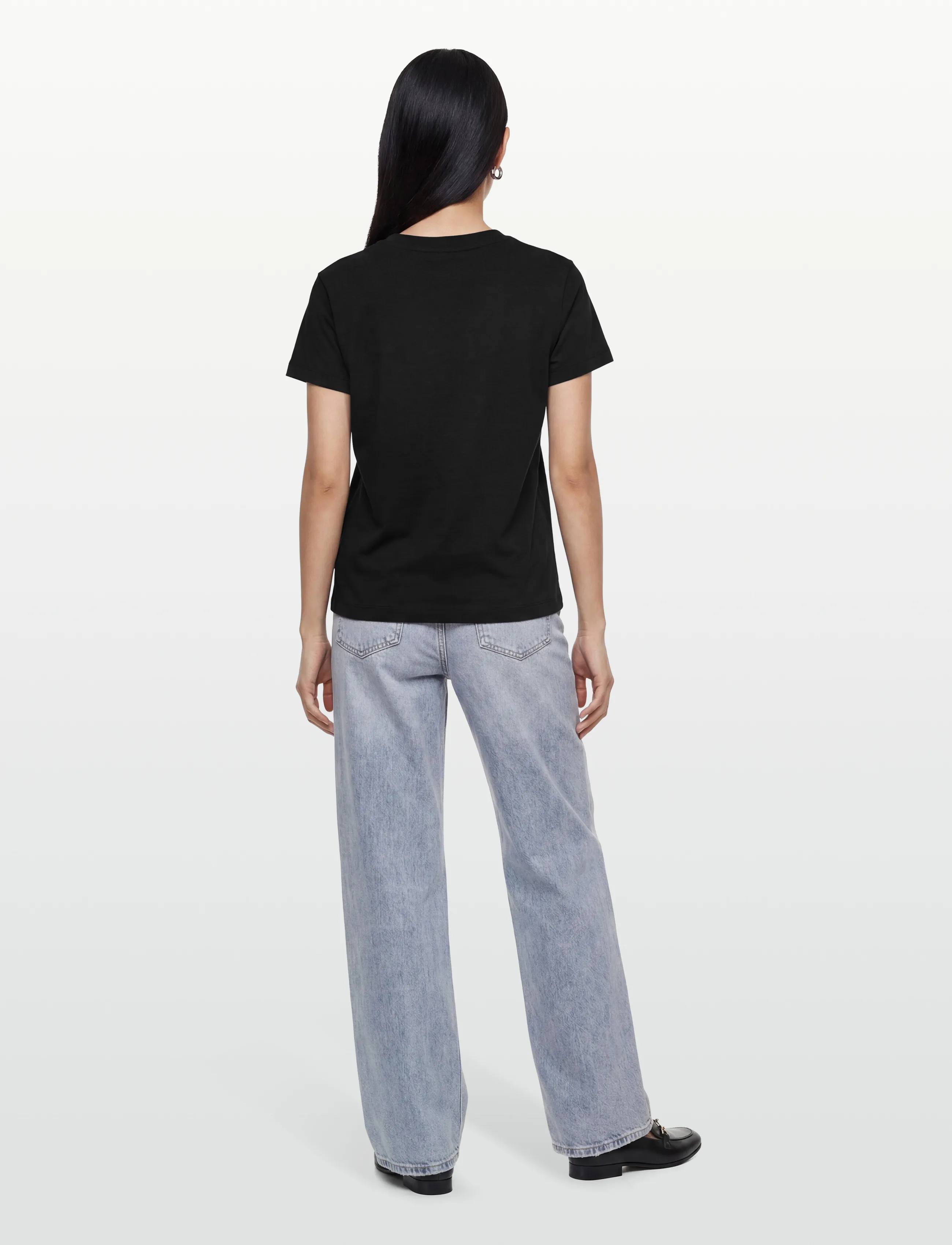 Zadig & Voltaire - SUZAN HC PLISSE WINGS - t-shirts - black - 4