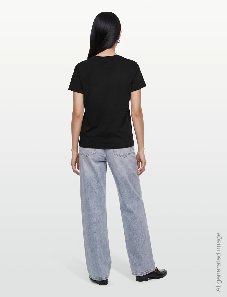 Zadig & Voltaire - SUZAN HC PLISSE WINGS - t-shirts - black - 4