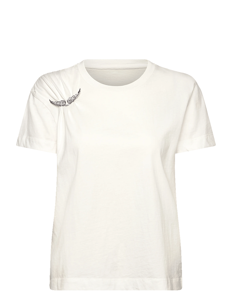 Zadig & Voltaire - SUZAN HC PLISSE WINGS - t-shirts - judo - 1
