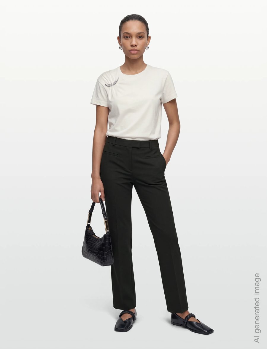 Zadig & Voltaire - SUZAN HC PLISSE WINGS - t-shirts - judo - 0