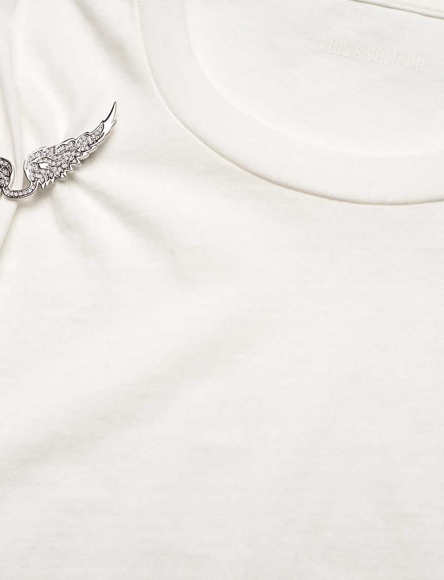Zadig & Voltaire - SUZAN HC PLISSE WINGS - t-shirts - judo - 5