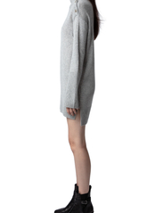 Zadig & Voltaire - ALMIRA WS LUREX - knitted dresses - gris chine clair - 4