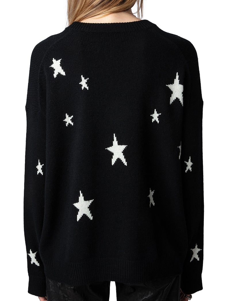 Zadig & Voltaire - MARKUS WS STARS - kašmiir - noir - 3