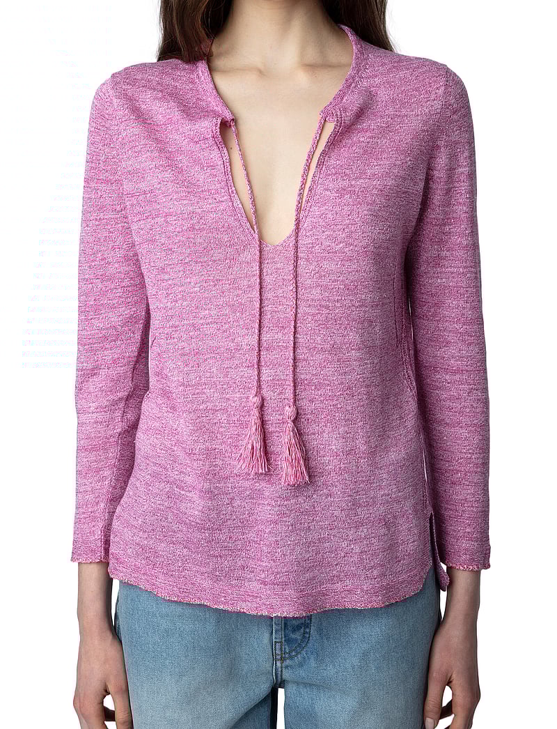 Zadig & Voltaire - AMBER LI - pikkade varrukatega alussärgid - pink - 0