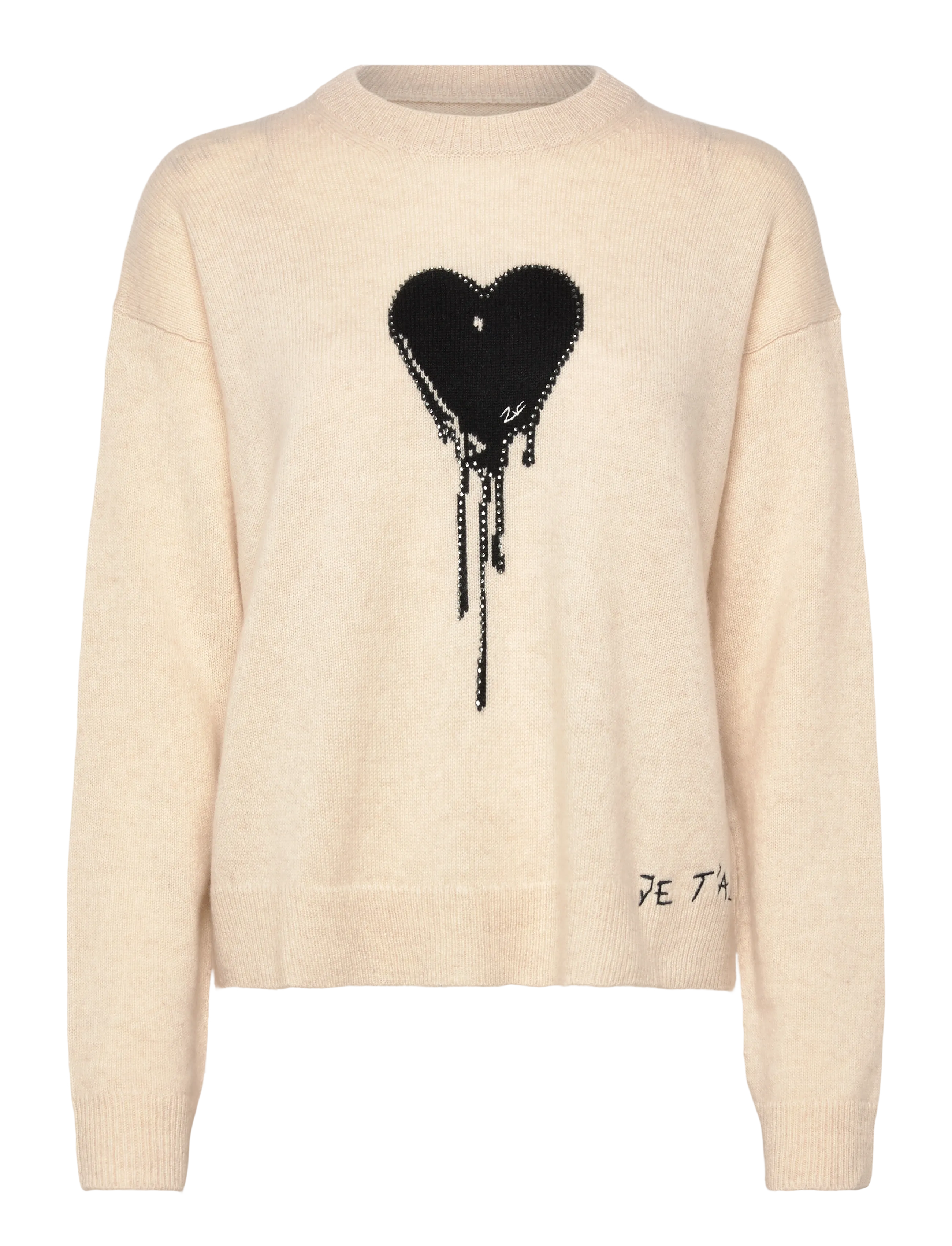 Zadig & Voltaire MARKUZ WS AERO HEART - Pullover - EGGSHELL / cream
