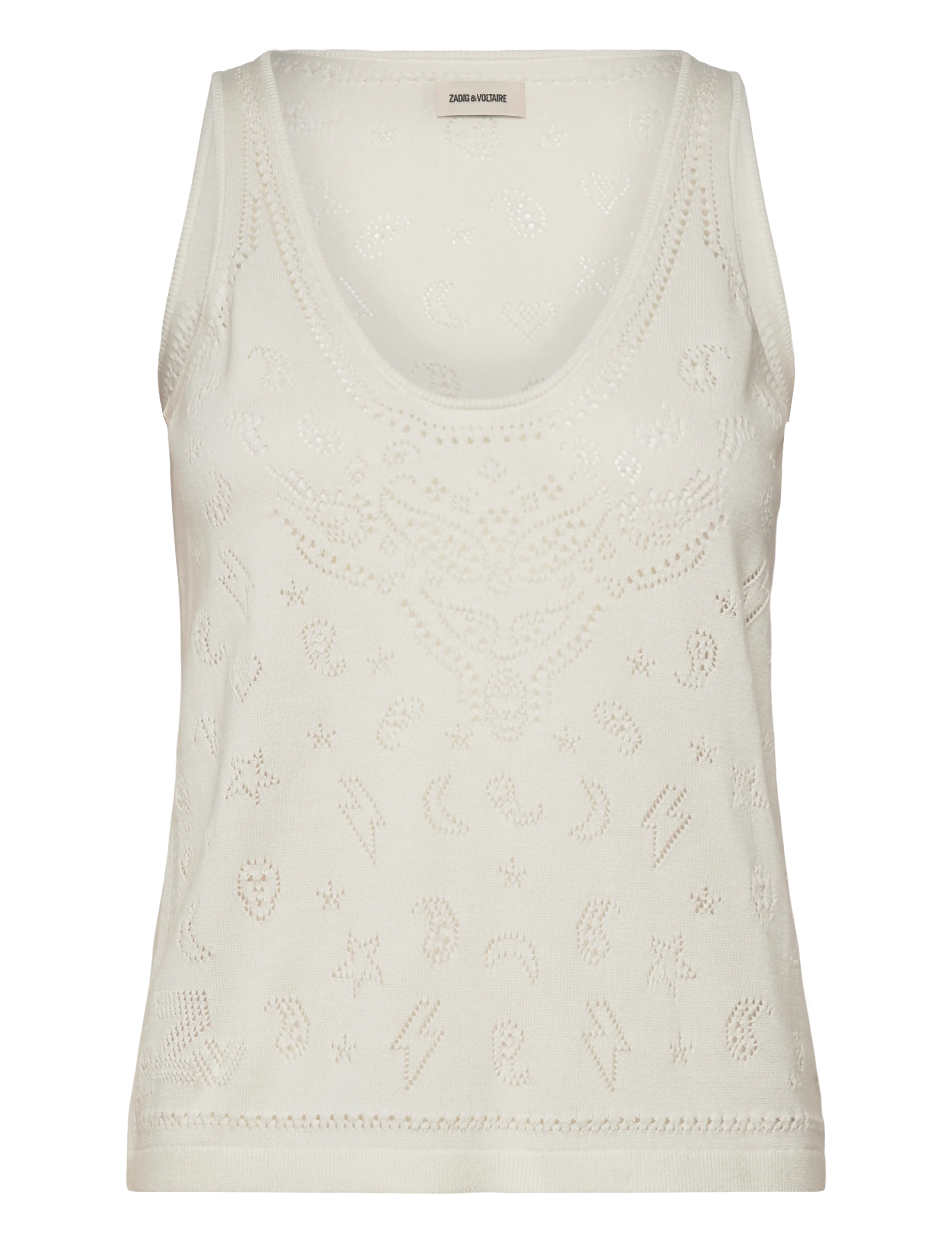 Zadig & Voltaire JOSSY CO BANDANA - Nýkomið - EGGSHELL / cream