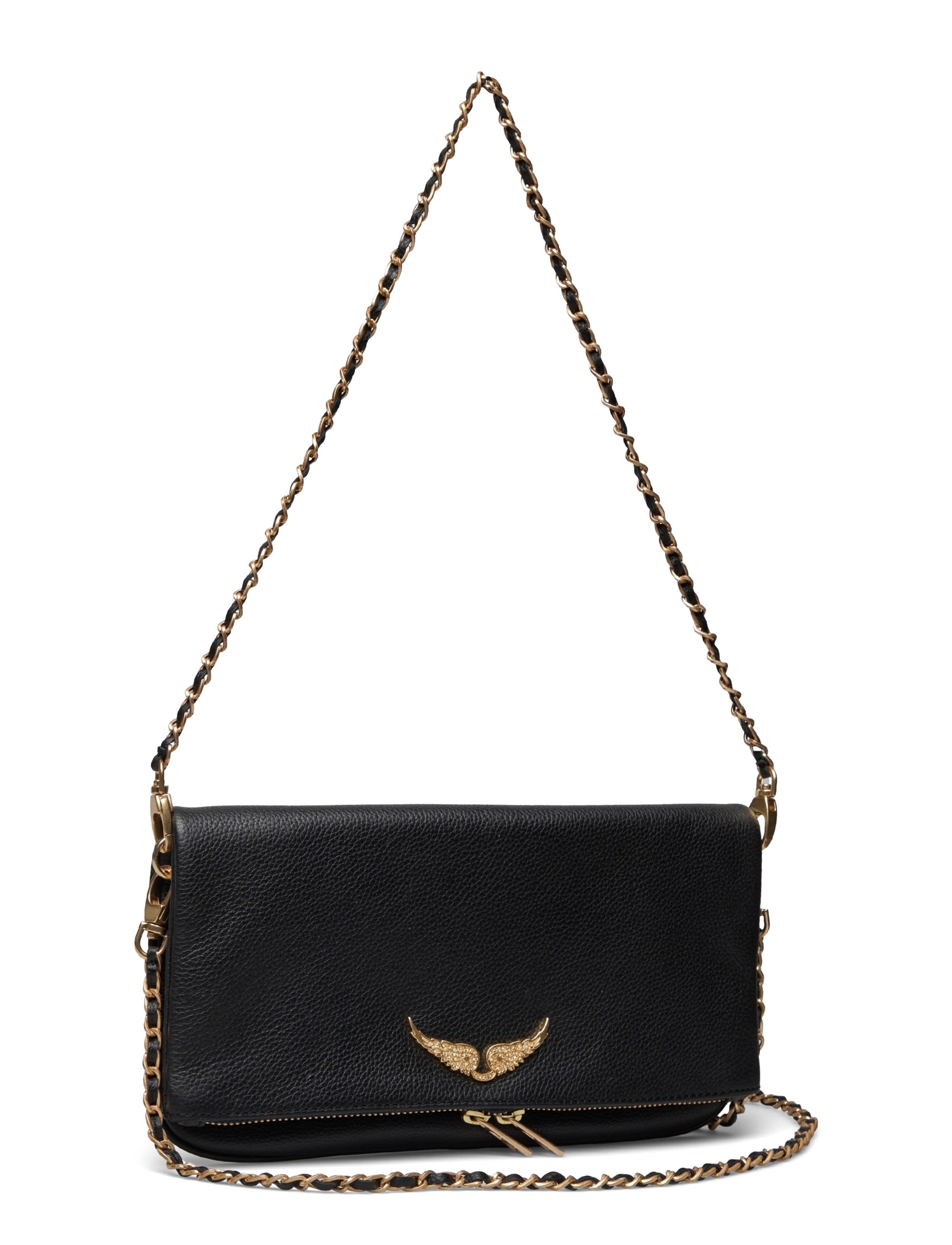 Zadig & Voltaire - ROCK GRAINED LEATHER - shoulder bags - noir gold - 2