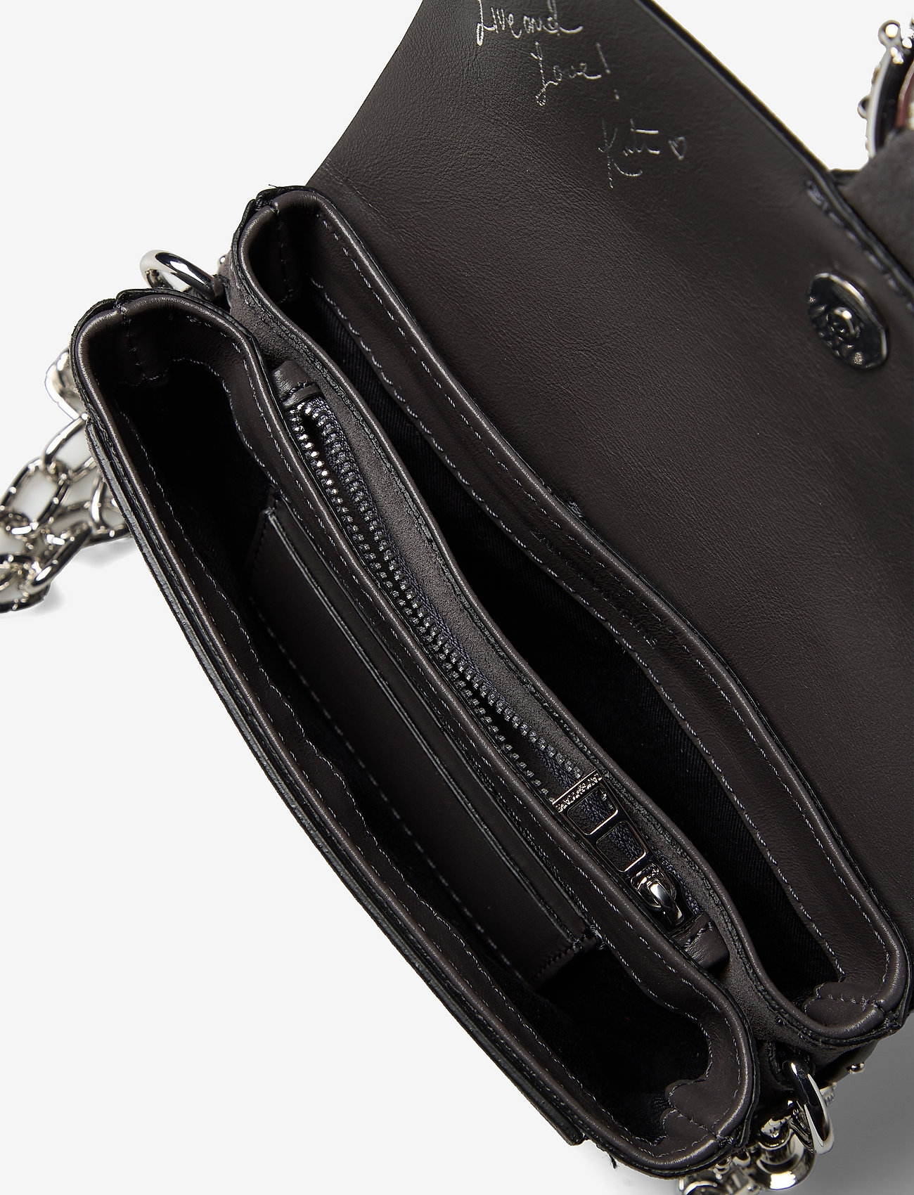 Zadig & Voltaire - KATE WALLET SUEDE + STRASS RIN - grey - 3