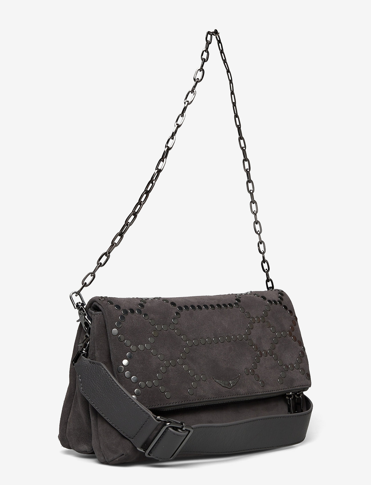Zadig & Voltaire - ROCKY SUEDE + XL SCALE STUDS - grey - 2