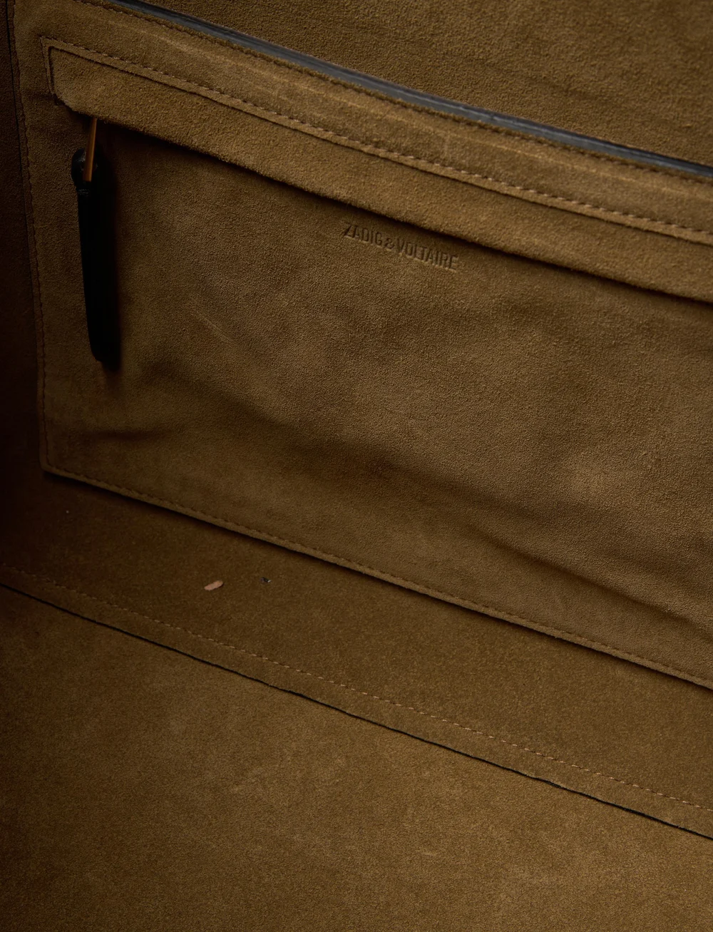 Zadig & Voltaire - LE BORDERLINE GRAINED LEATHER - shoppingväskor - noir record - 3