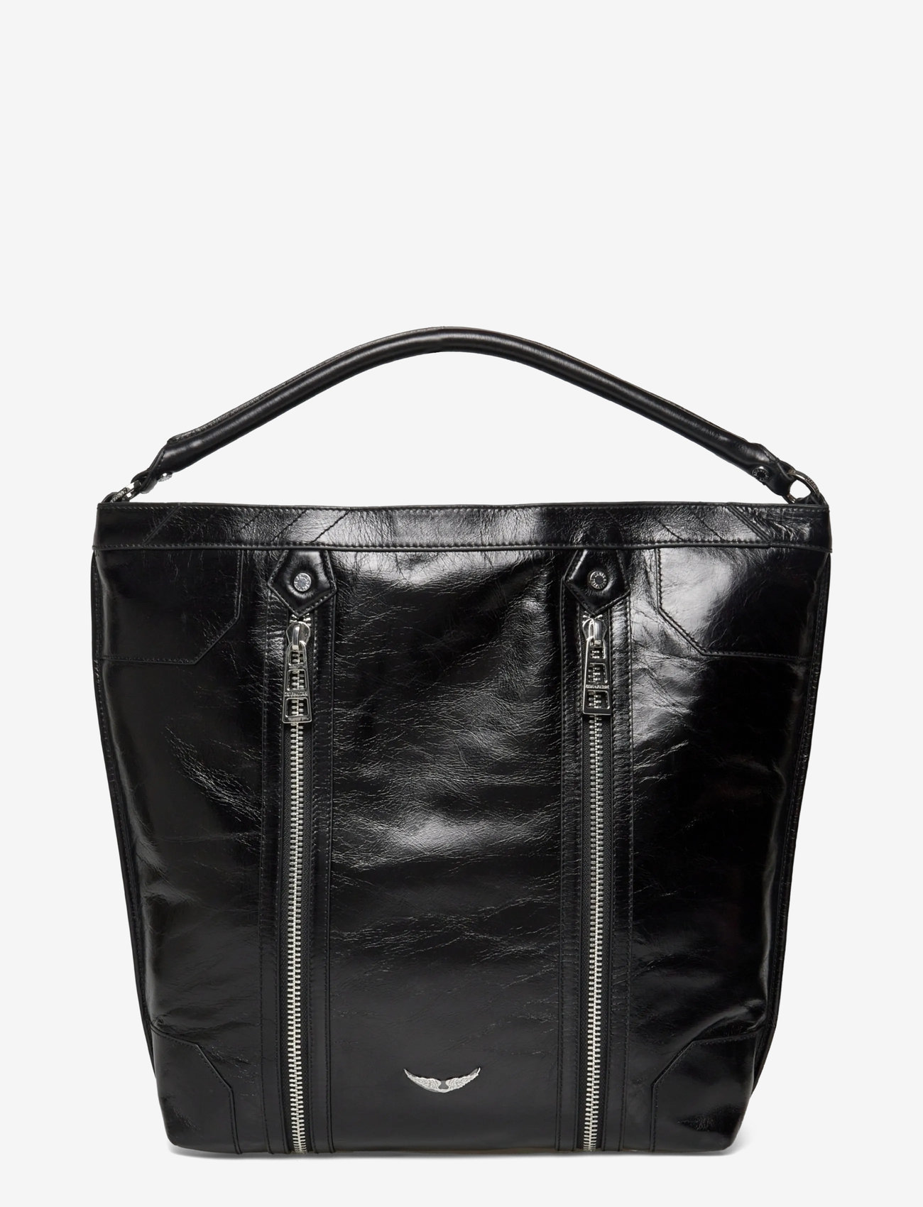 Zadig & Voltaire - SUNNY HOBO VINTAGE PATENT - tote-stiilis kotid - noir - 0