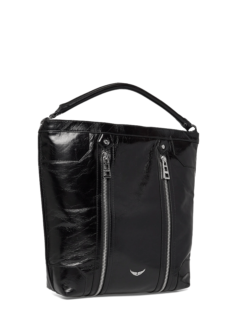 Zadig & Voltaire - SUNNY HOBO VINTAGE PATENT - tote bags - noir - 2