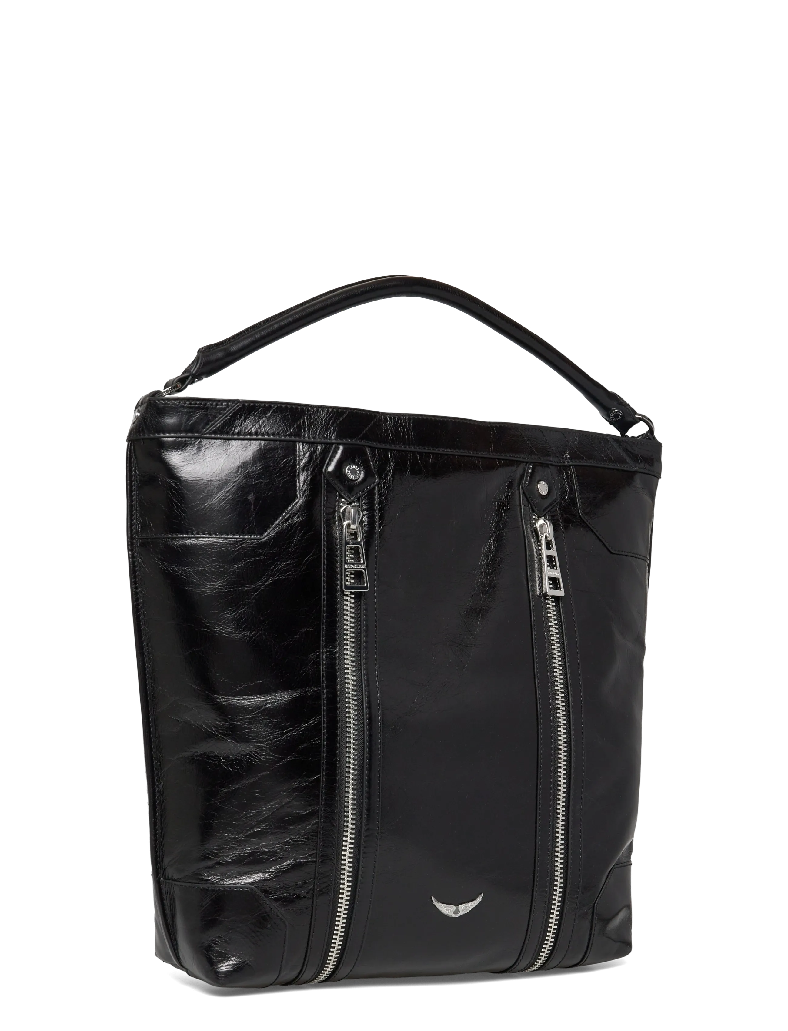 Zadig & Voltaire - SUNNY HOBO VINTAGE PATENT - totes - noir - 2