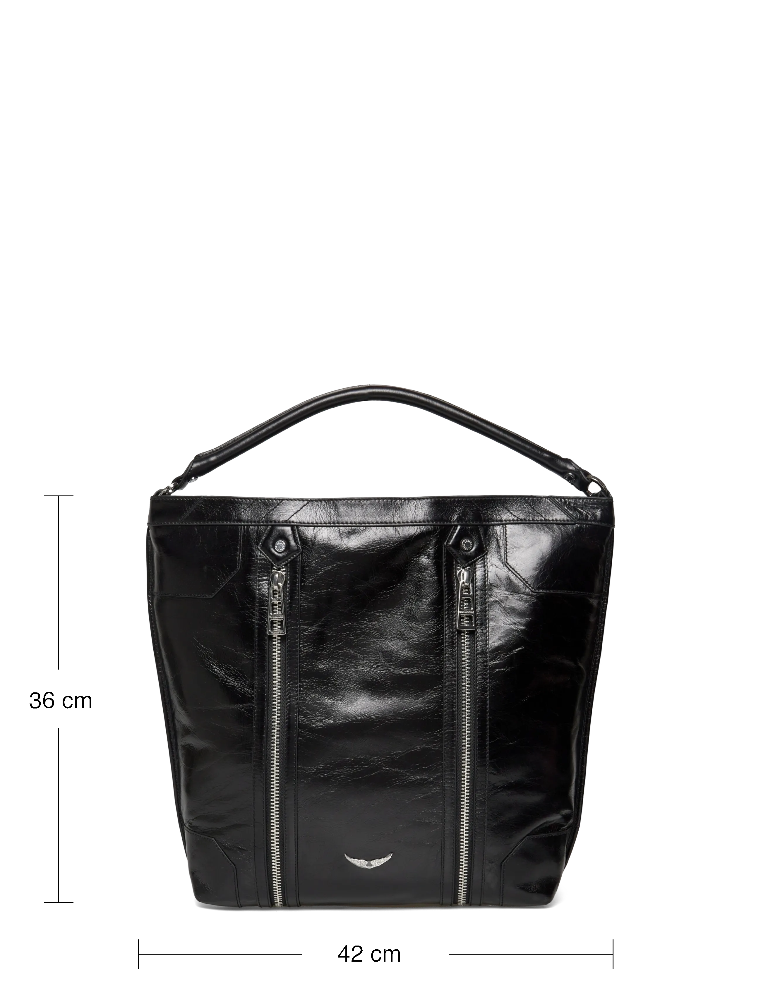 Zadig & Voltaire - SUNNY HOBO VINTAGE PATENT - totes - noir - 3