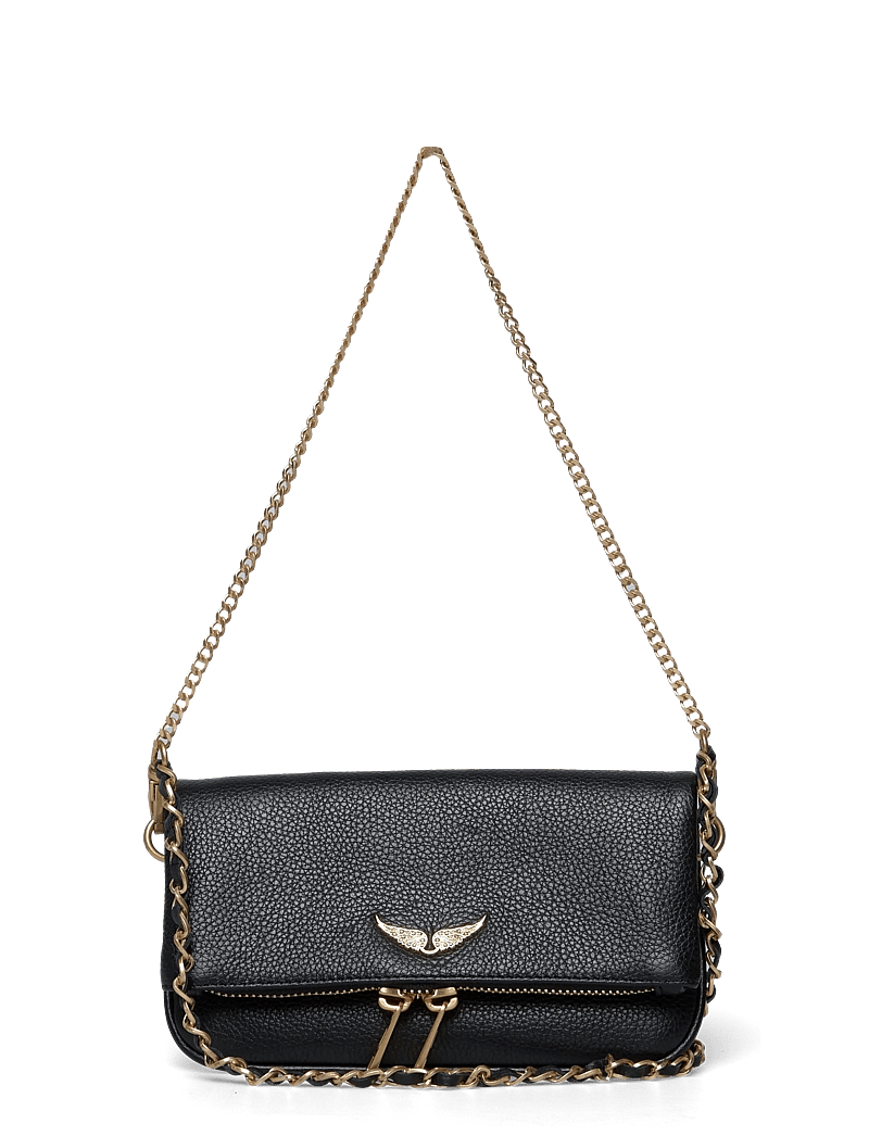 Zadig & Voltaire - ROCK NANO GRAINED LEATHER - henkeltaschen - black gold - 0