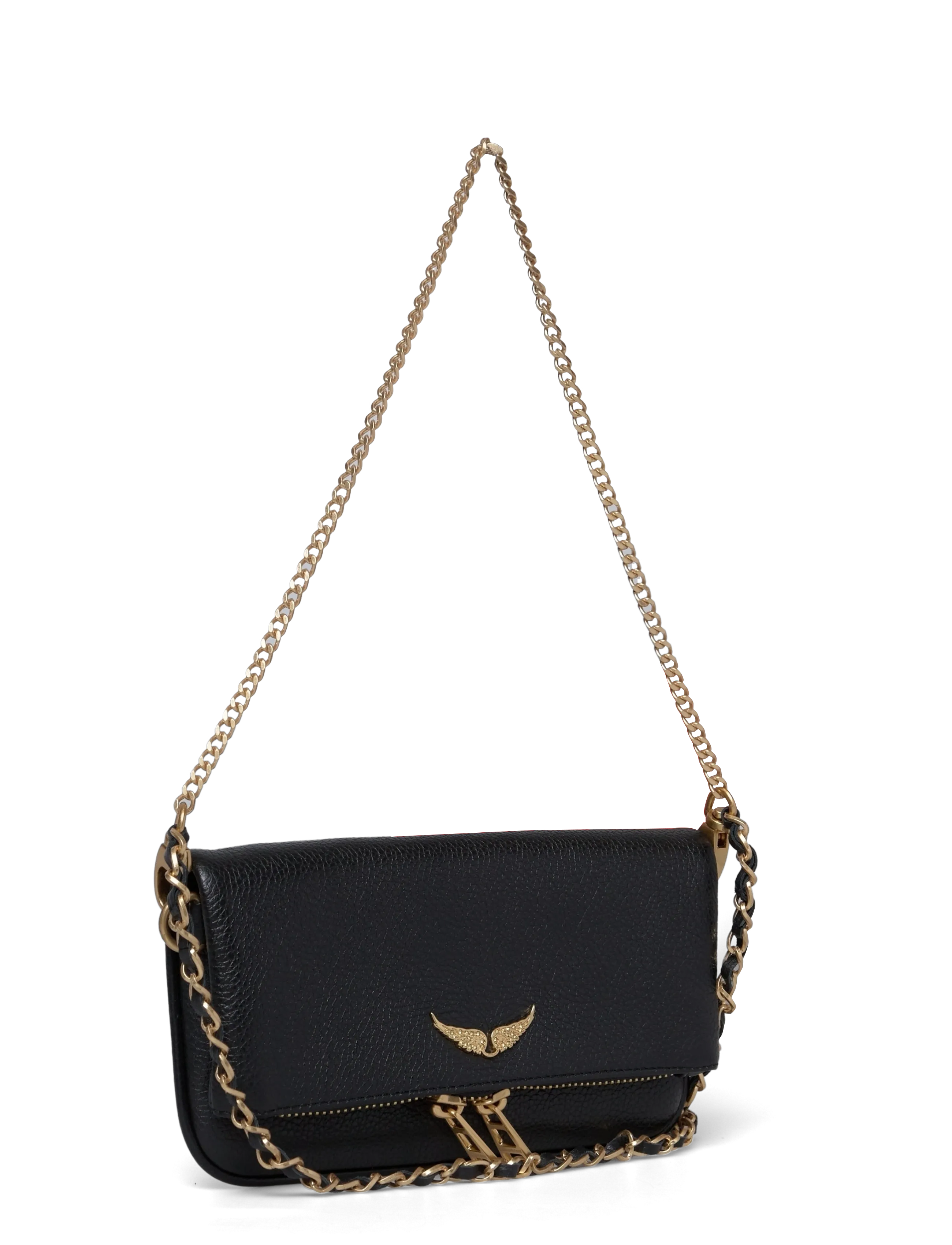 Zadig & Voltaire - ROCK NANO GRAINED LEATHER - black gold - 2