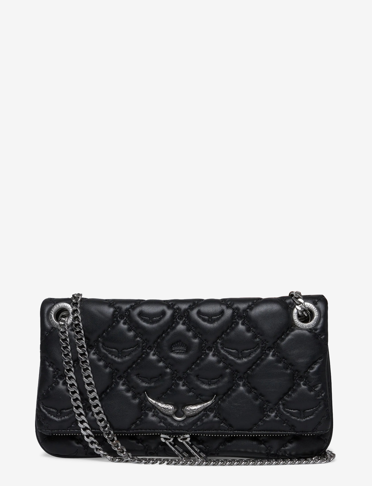 Zadig & Voltaire - ROCK II QUILTED MONOGRAM - per petį permetamos rankinės - black - 0