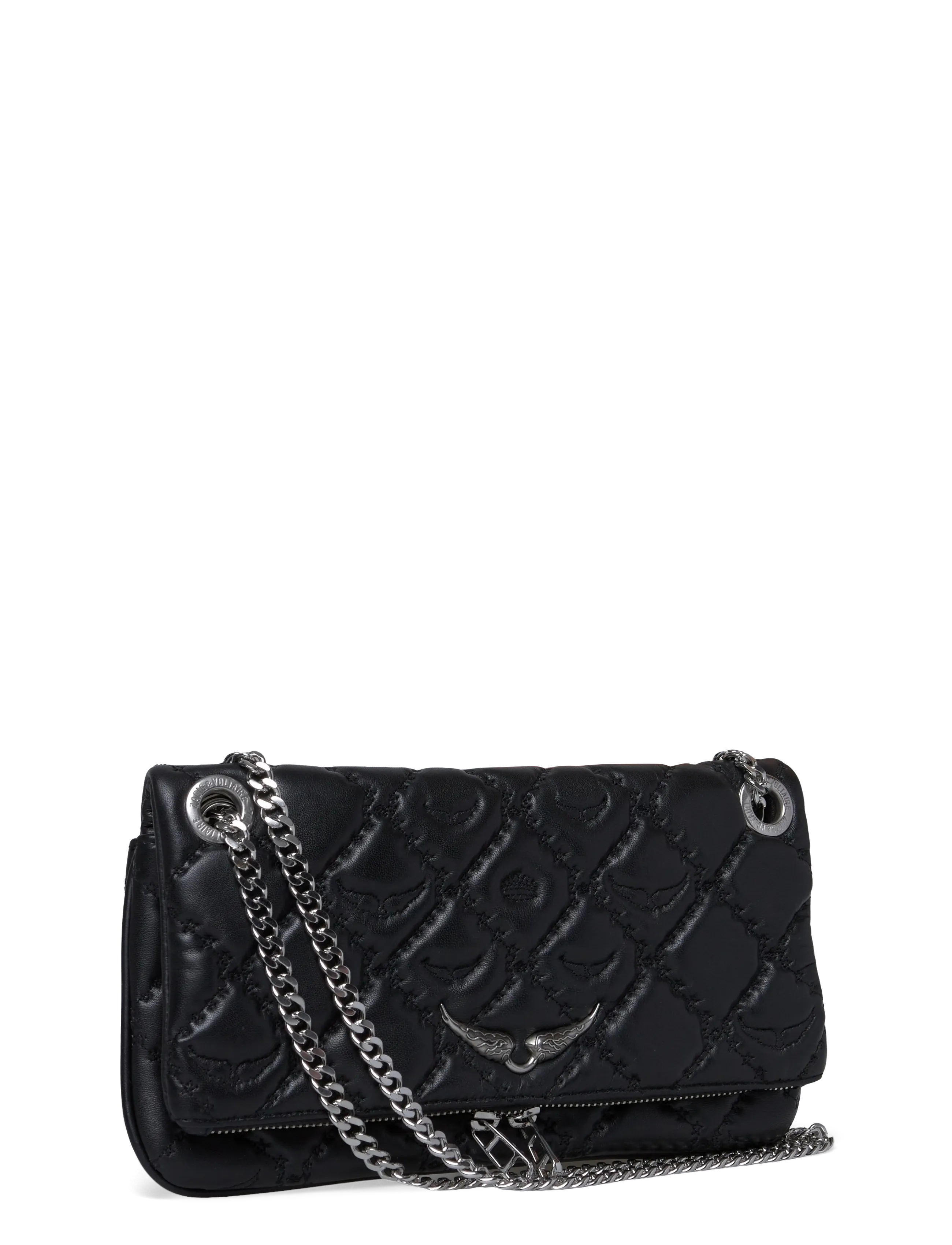Zadig & Voltaire - ROCK II QUILTED MONOGRAM - hversdagsleg tíska - black - 2
