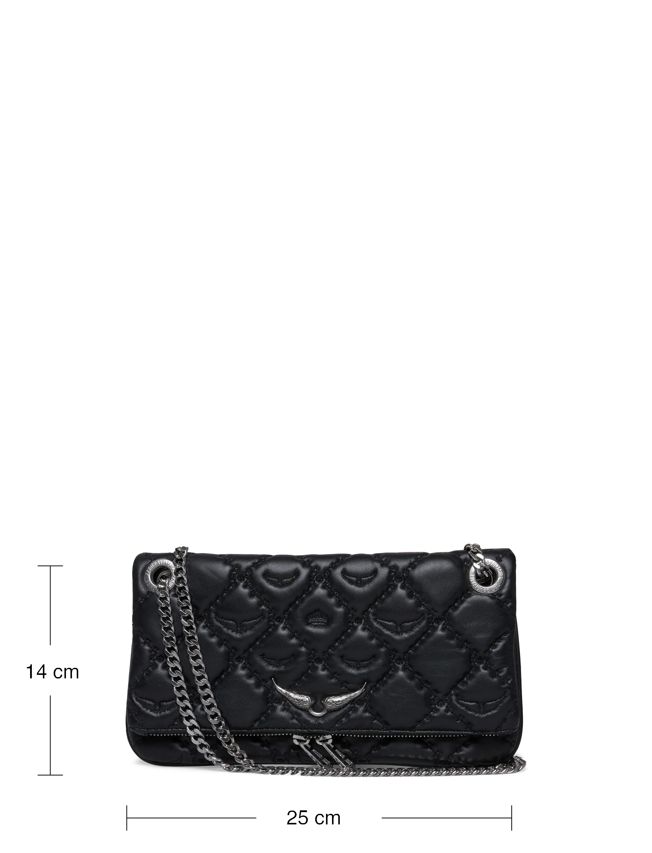Zadig & Voltaire - ROCK II QUILTED MONOGRAM - hversdagsleg tíska - black - 3