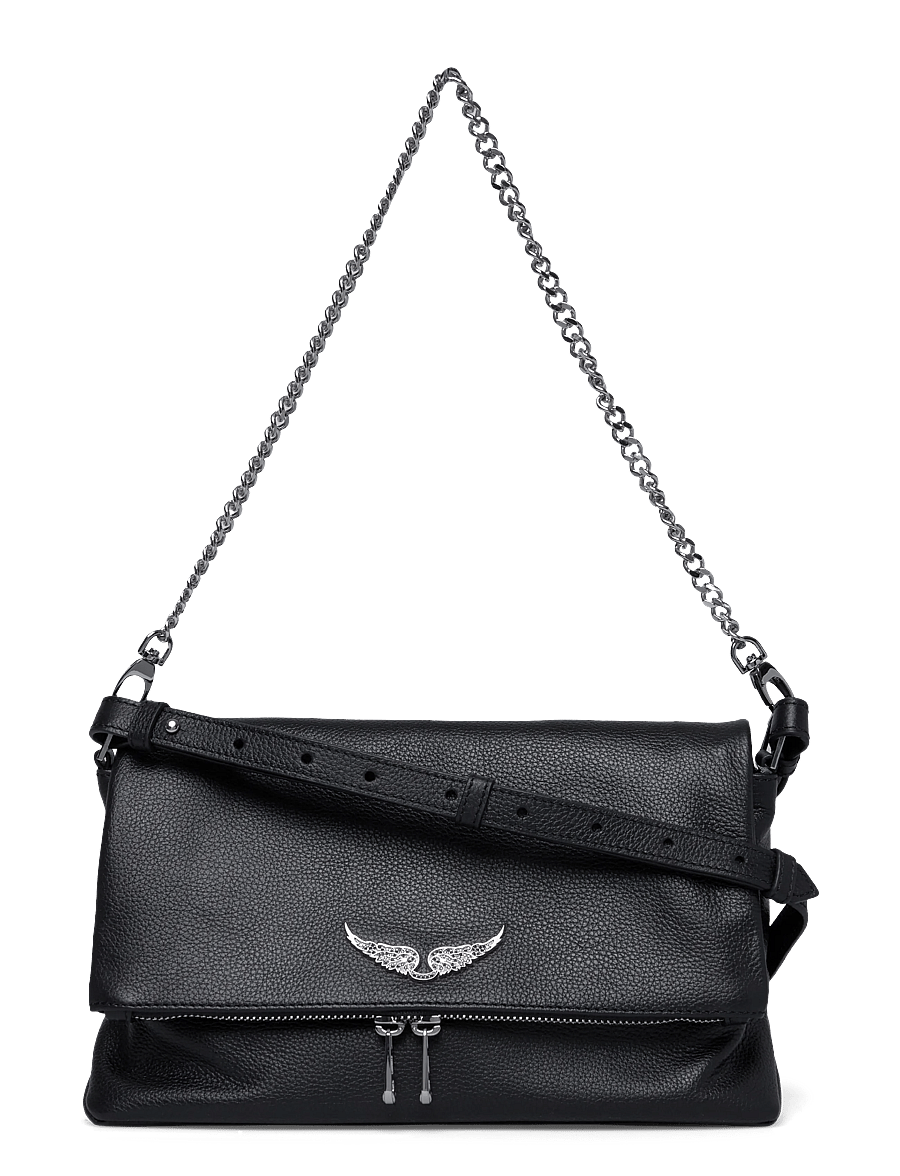 Zadig & Voltaire - ROCKY II GRAINED LEATHER - vinsældir í tísku - black - 0