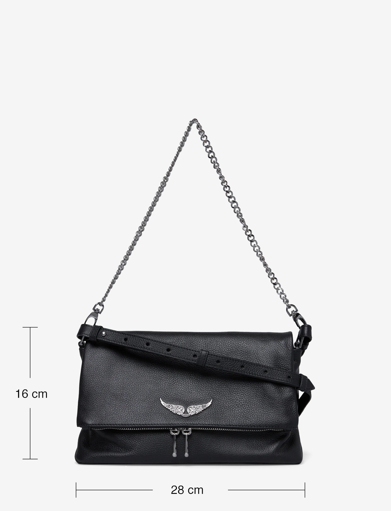 Zadig & Voltaire - ROCKY II GRAINED LEATHER - særlige begivenheder - black - 3