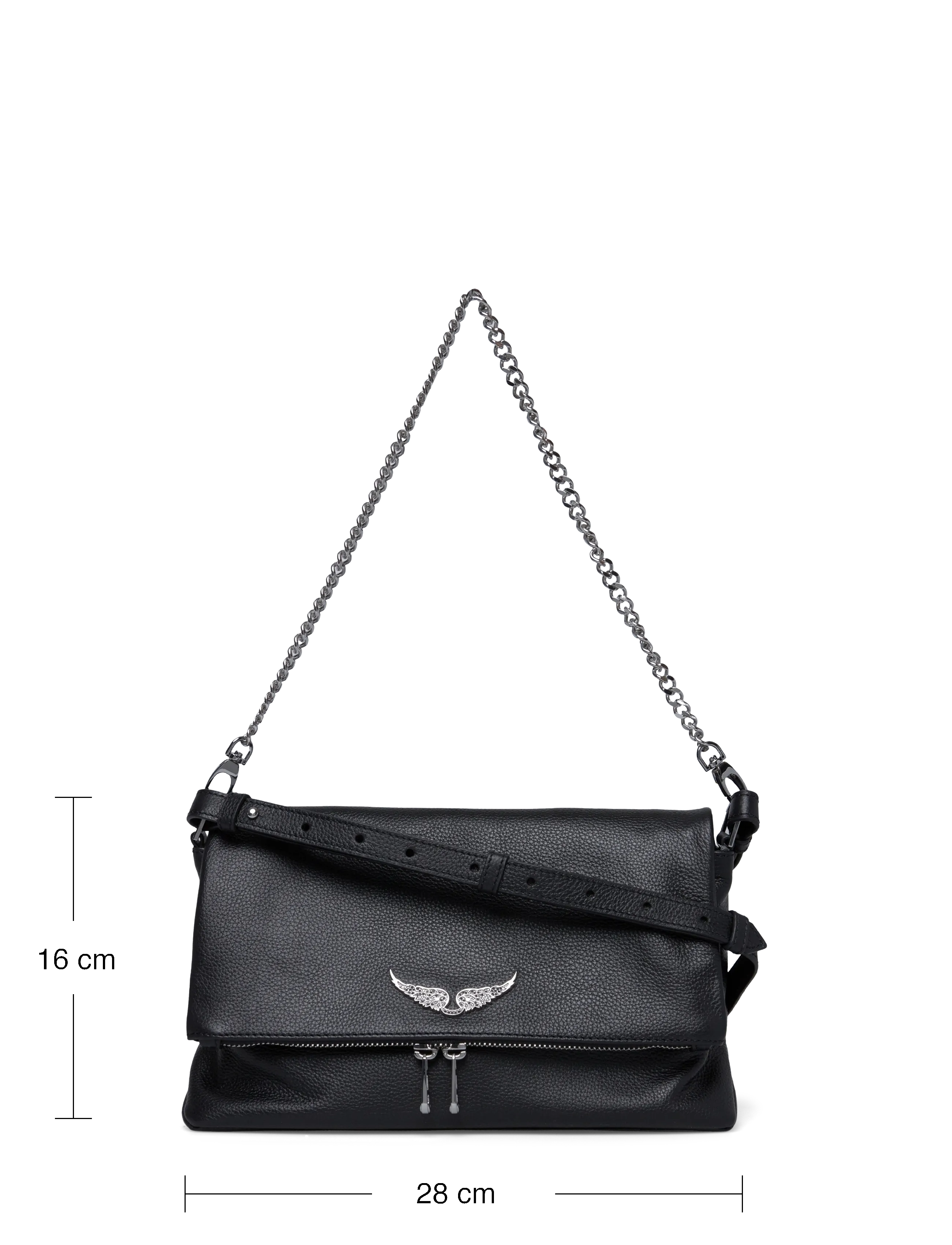 Zadig & Voltaire - ROCKY II GRAINED LEATHER - vinsældir í tísku - black - 3