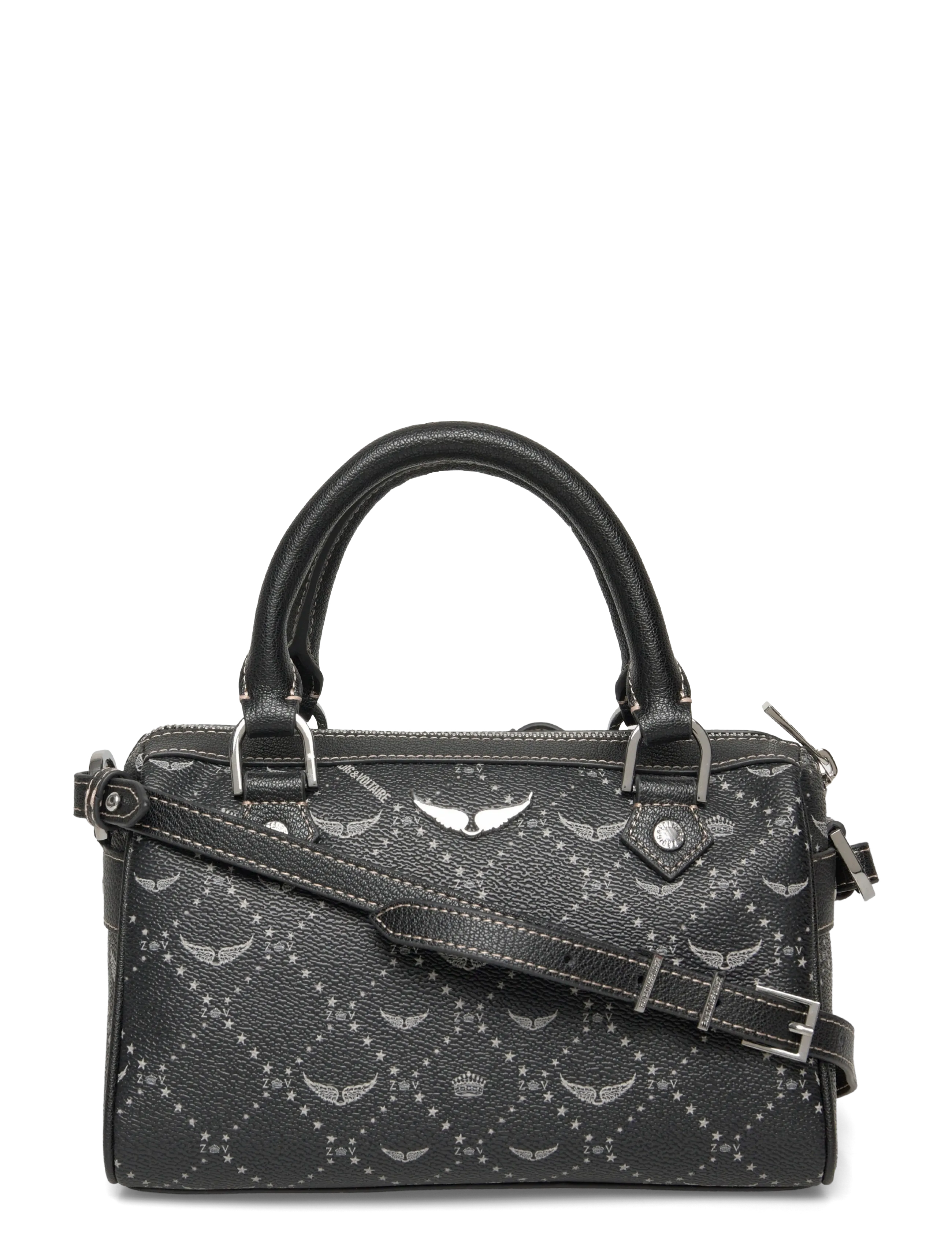 Zadig & Voltaire XS SUNNY VIBE MONOGRAM - Väskor - BLACK / black