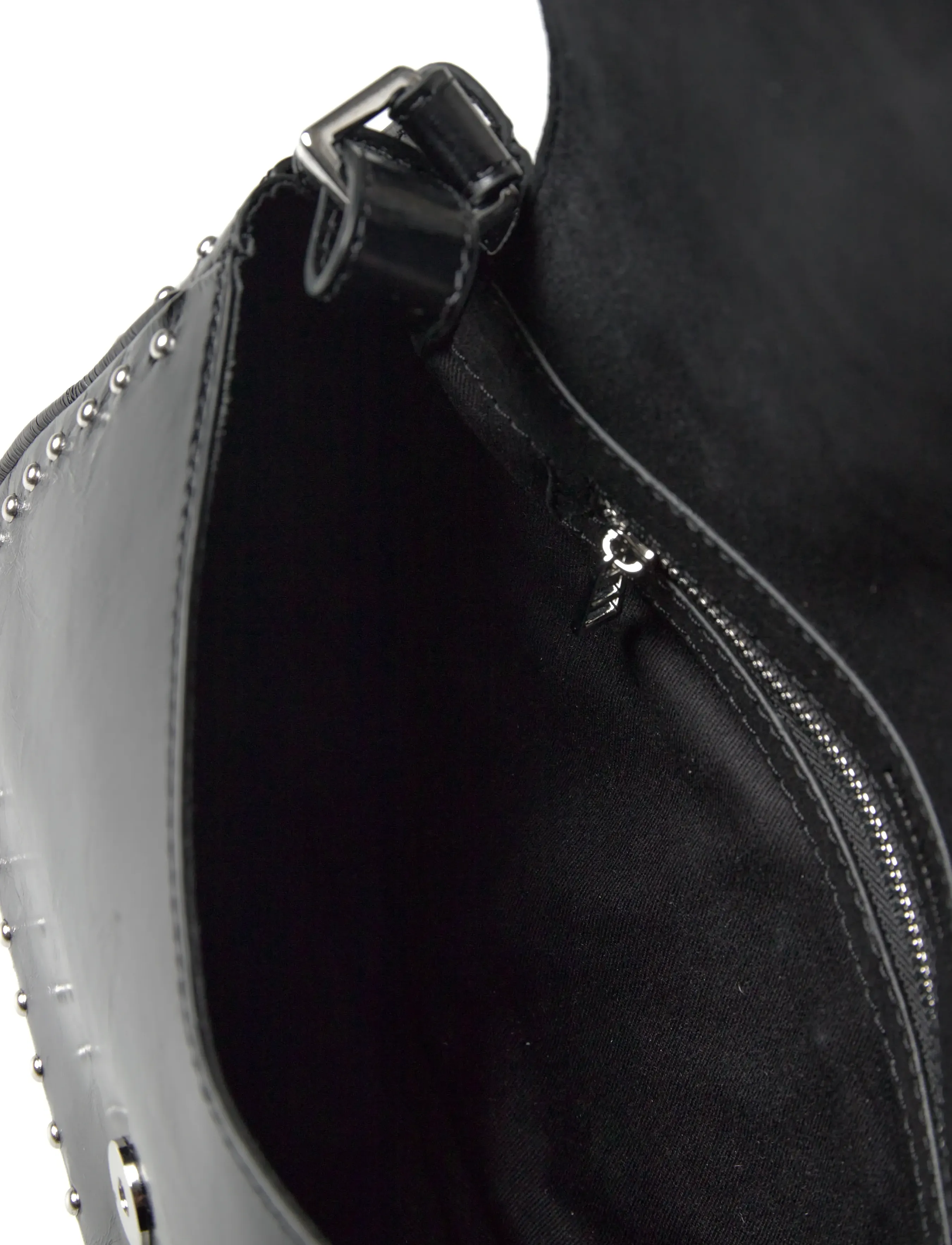 Zadig & Voltaire - LE ZOUZOU VINTAGE PATENT STUDS - kotid - black - 4