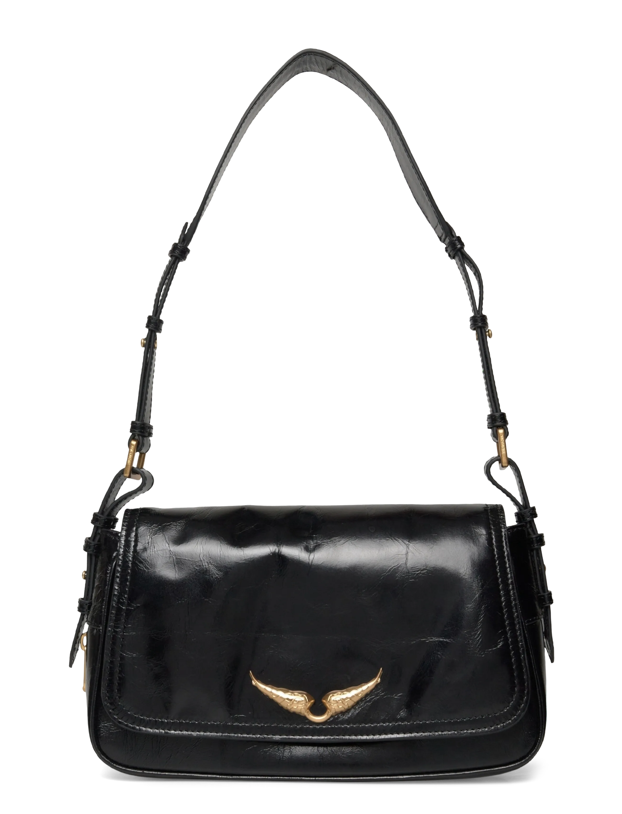 Zadig & Voltaire LE ZOUZOU VINTAGE PATENT - Laukut - BLACK / black