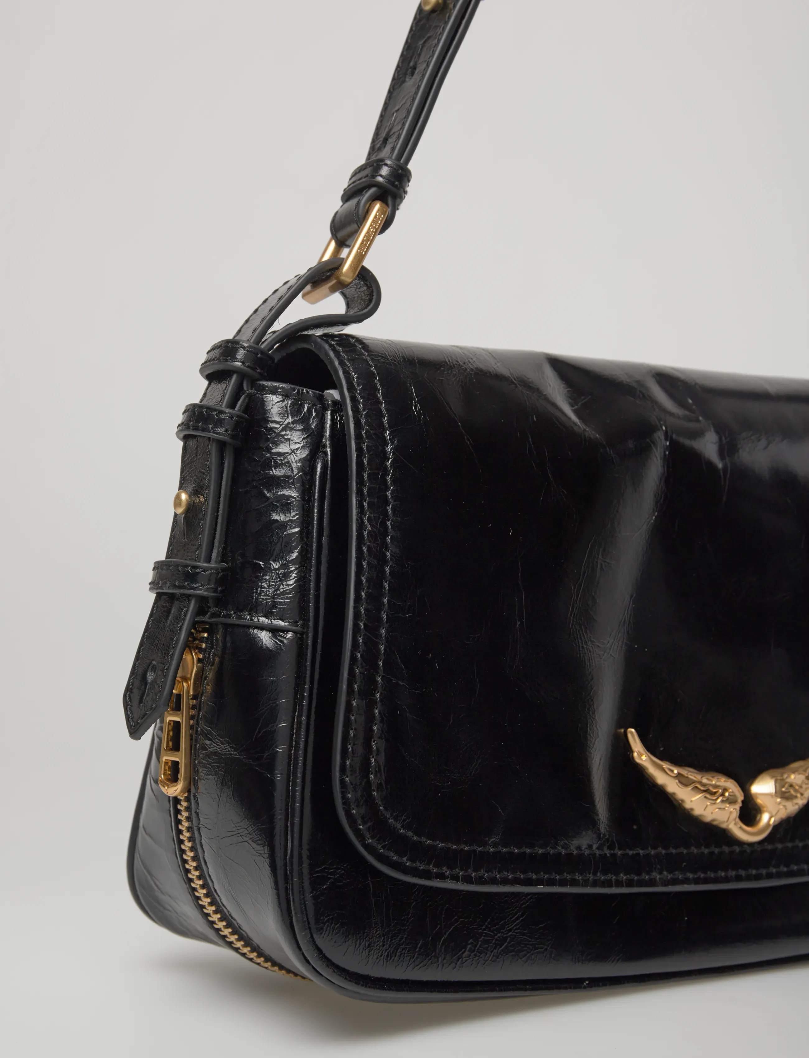 Zadig & Voltaire - LE ZOUZOU VINTAGE PATENT - hverdags stil - black - 3
