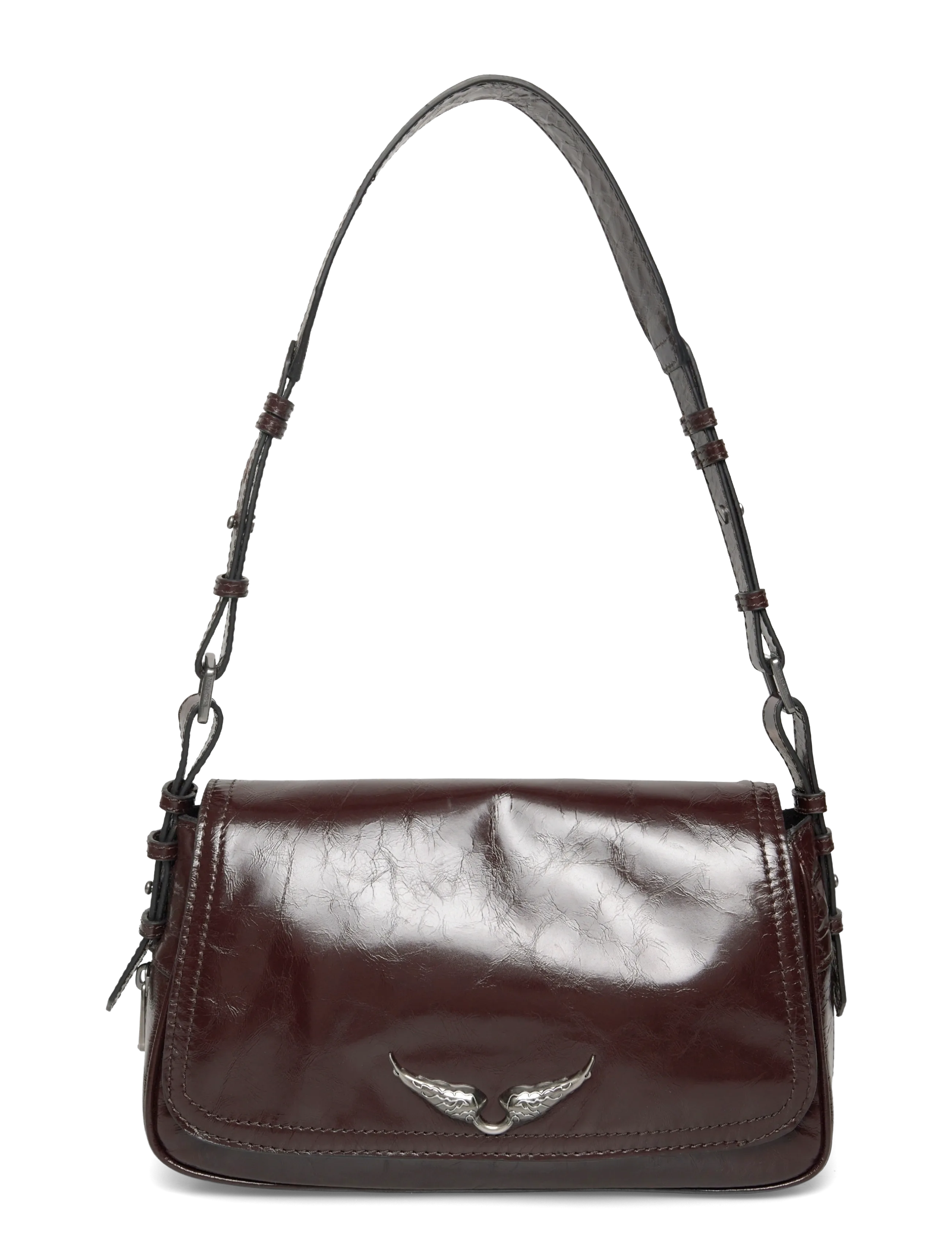 Zadig & Voltaire LE ZOUZOU VINTAGE PATENT - Väskor - BROWNIE / brown