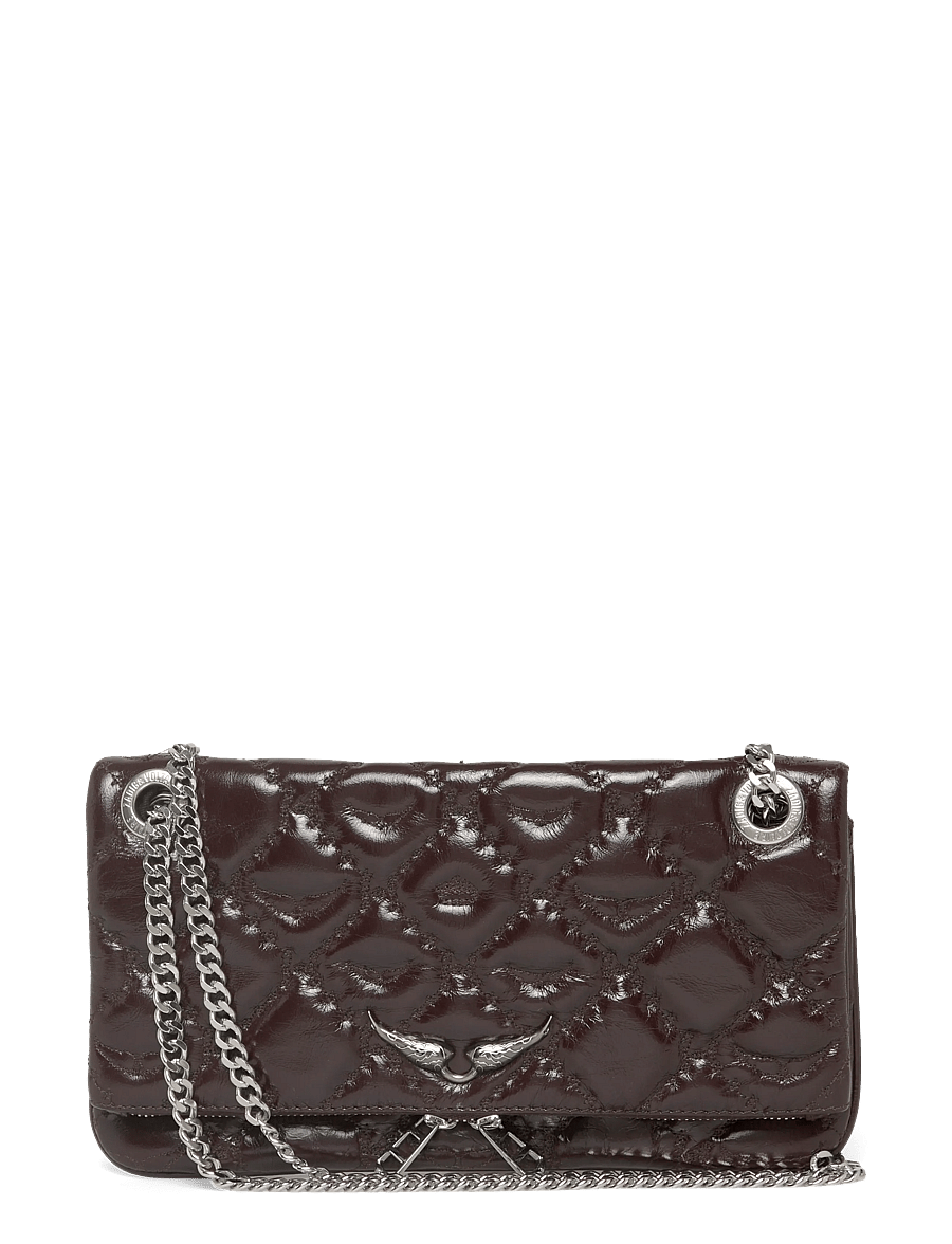 Zadig & Voltaire - ROCK II VINTAGE MONOGRAM - sacs à bandoulière - brownie - 0