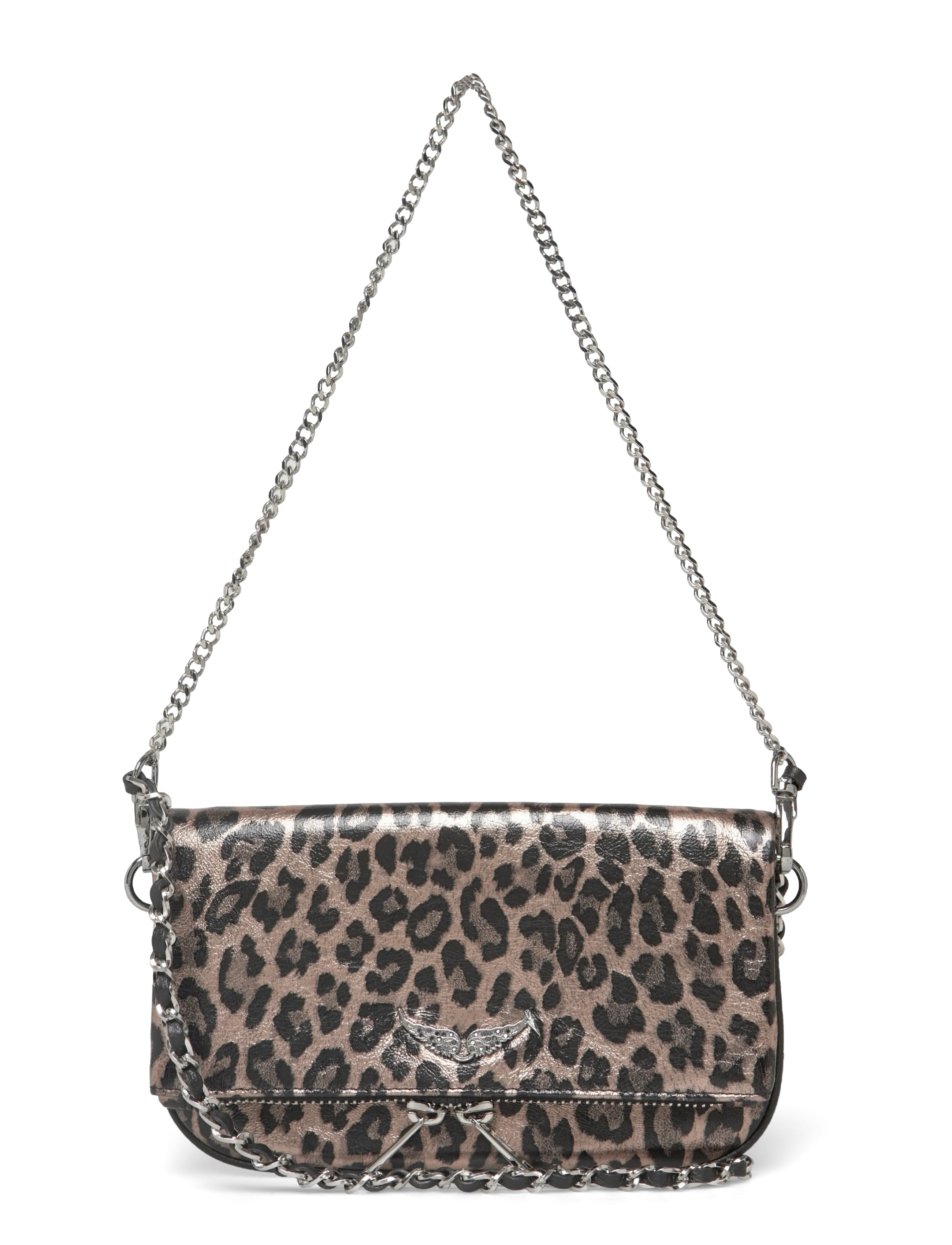 Zadig & Voltaire ROCK NANO METAL LEO - Officewear - SILVER / brown