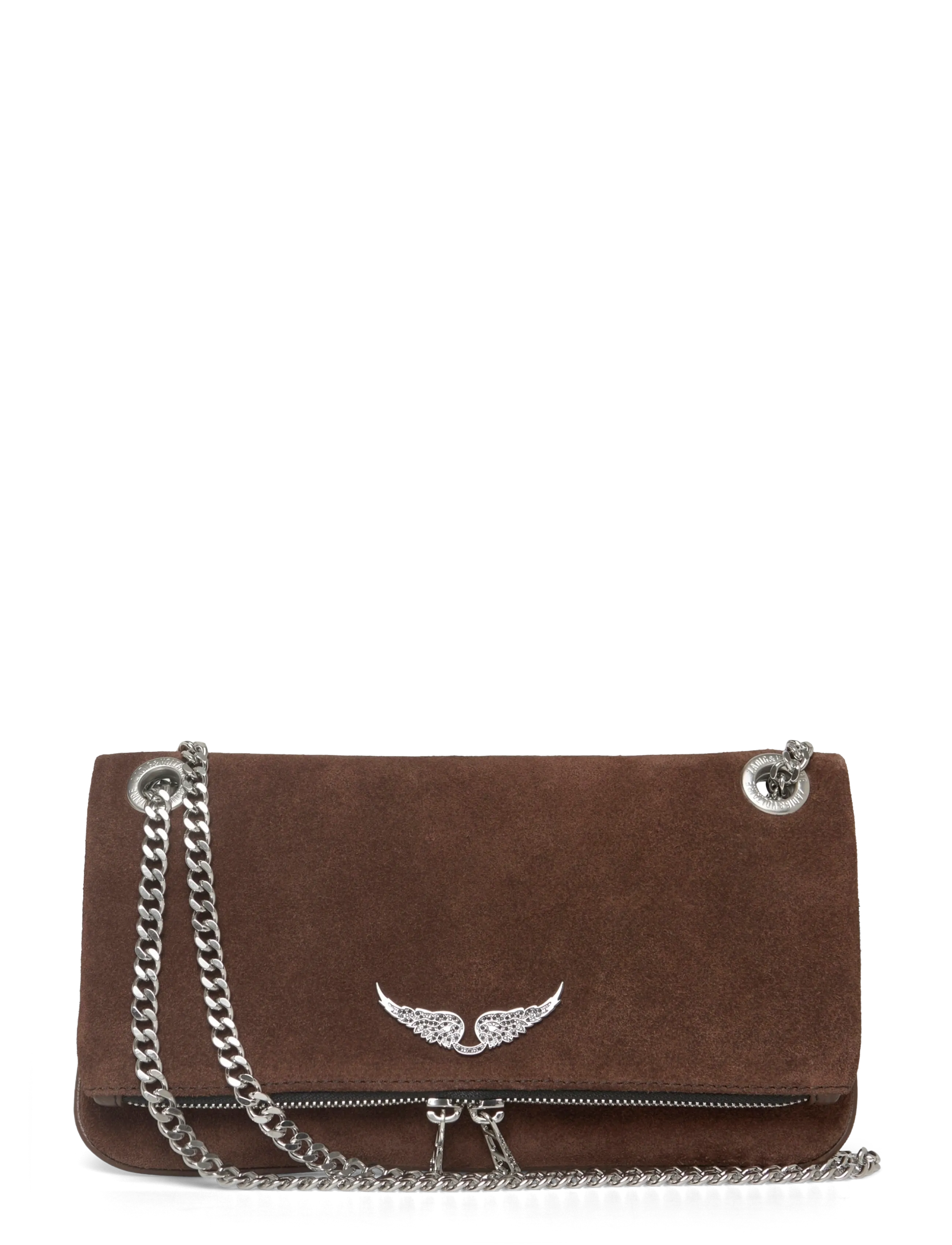 Zadig & Voltaire ROCK II SUEDE - Skuldertasker - WOOD / brown