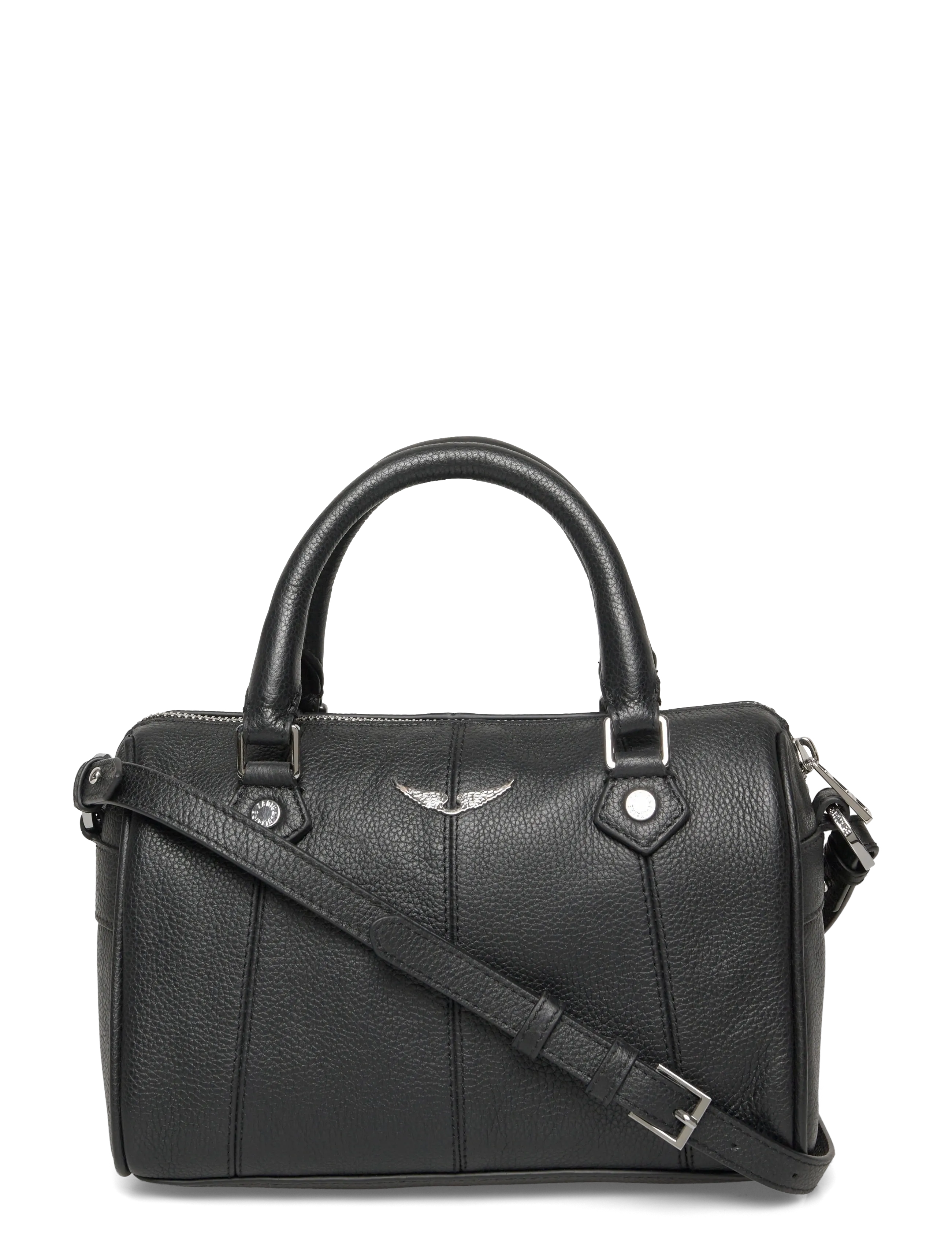 Zadig & Voltaire XS SUNNY VIBE GRAINED LEATHER - Laukut - BLACK / black