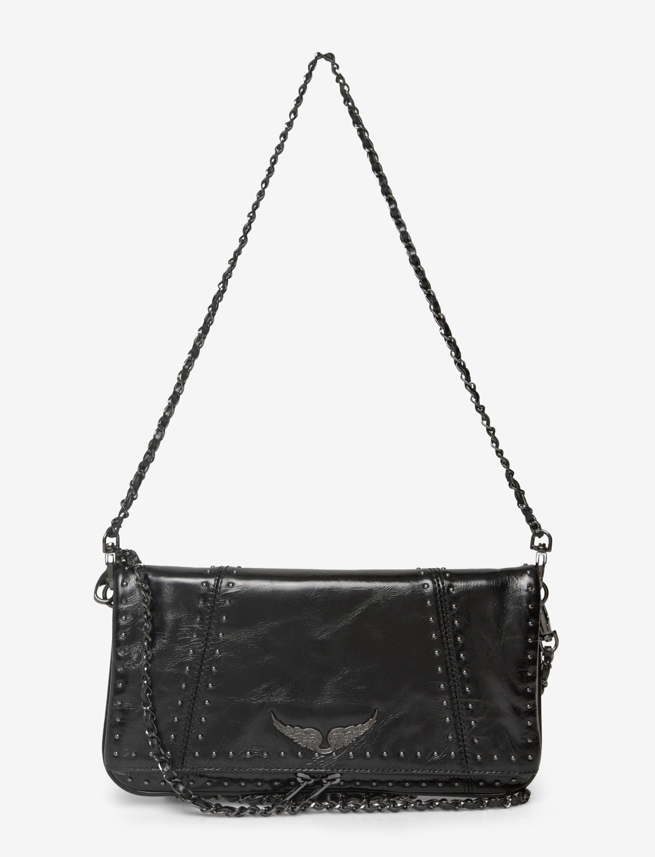Zadig & Voltaire - ROCK VINTAGE PATENT STUDS - sacs à bandoulière - black - 0
