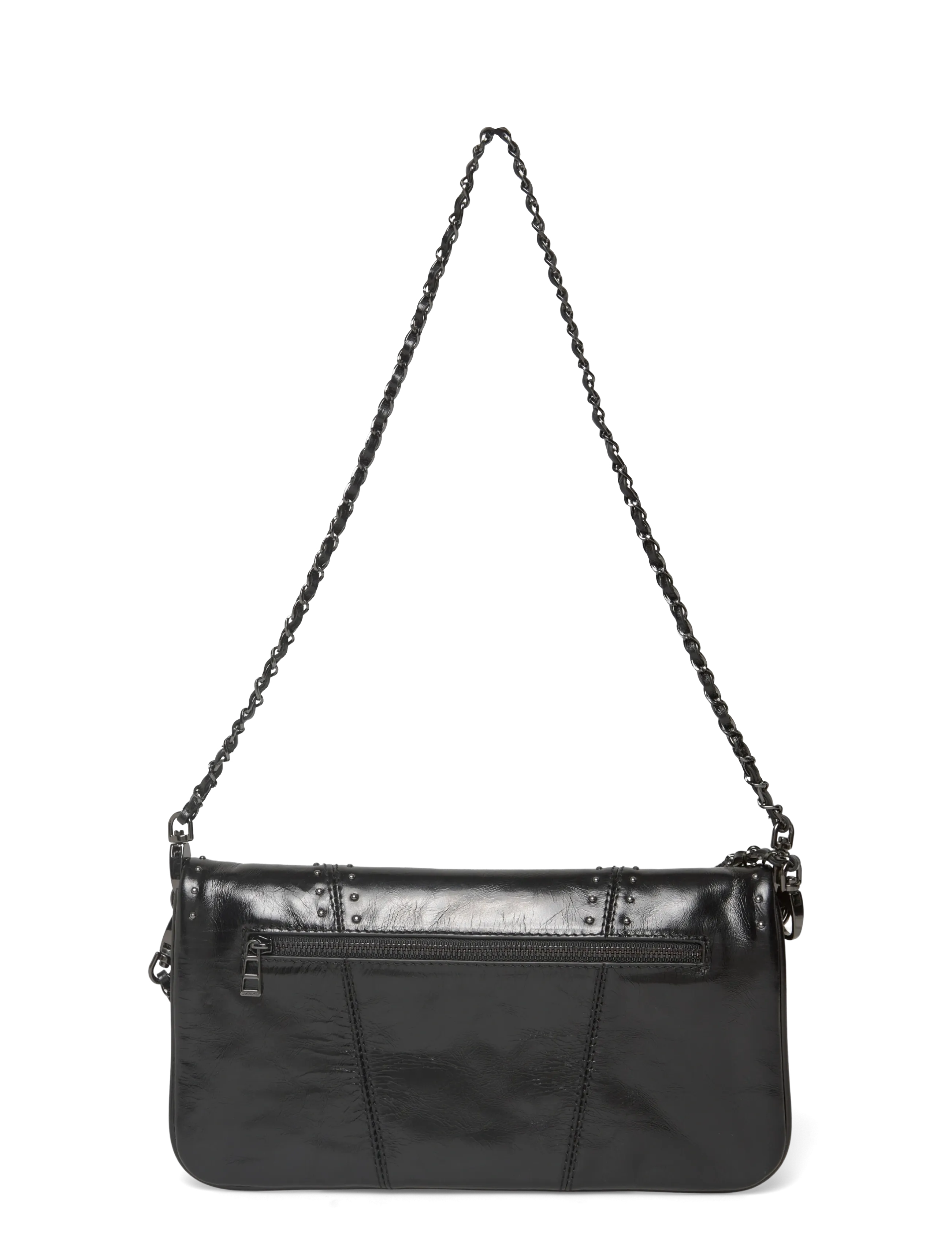 Zadig & Voltaire - ROCK VINTAGE PATENT STUDS - shoulder bags - black - 1