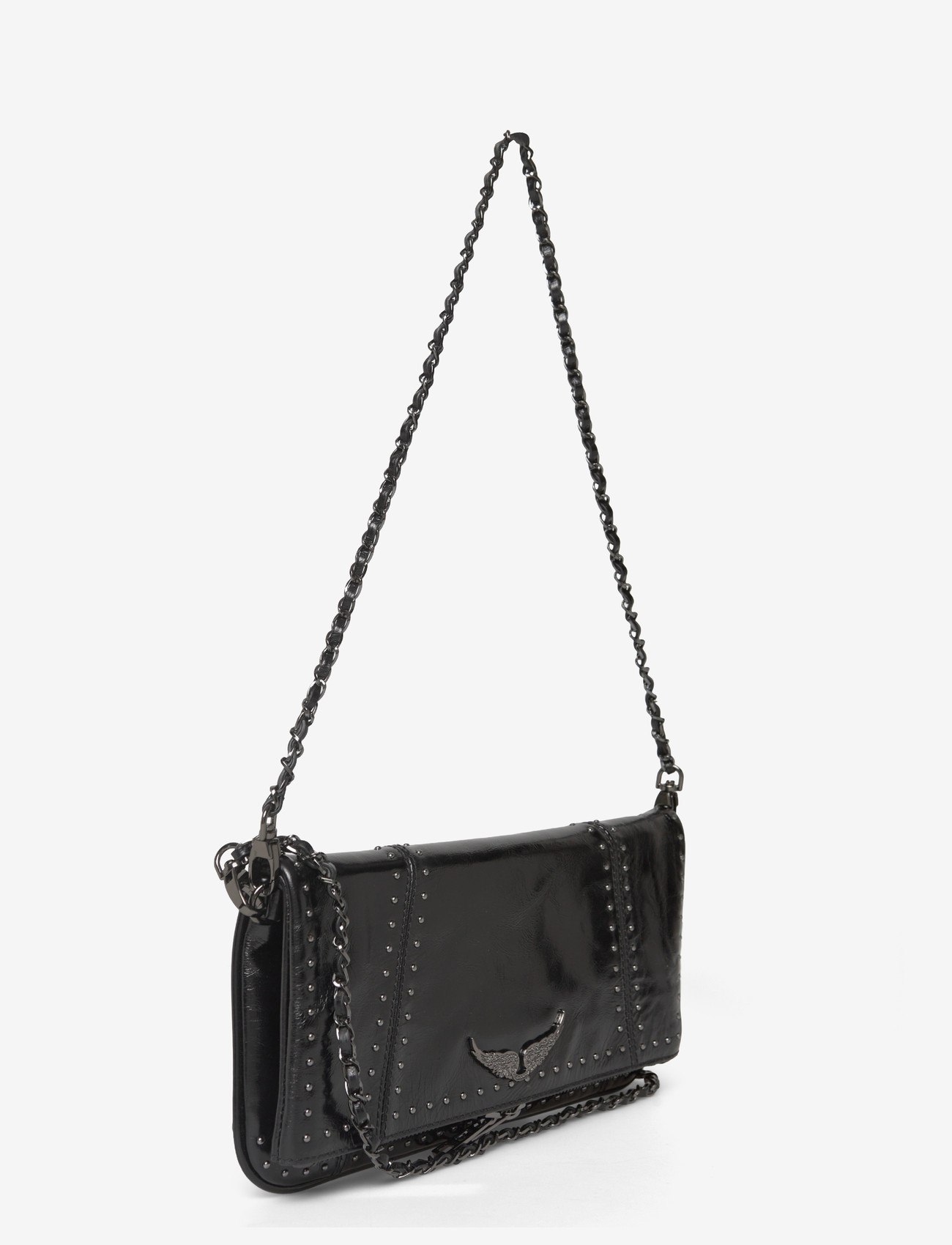 Zadig & Voltaire - ROCK VINTAGE PATENT STUDS - sacs à bandoulière - black - 2