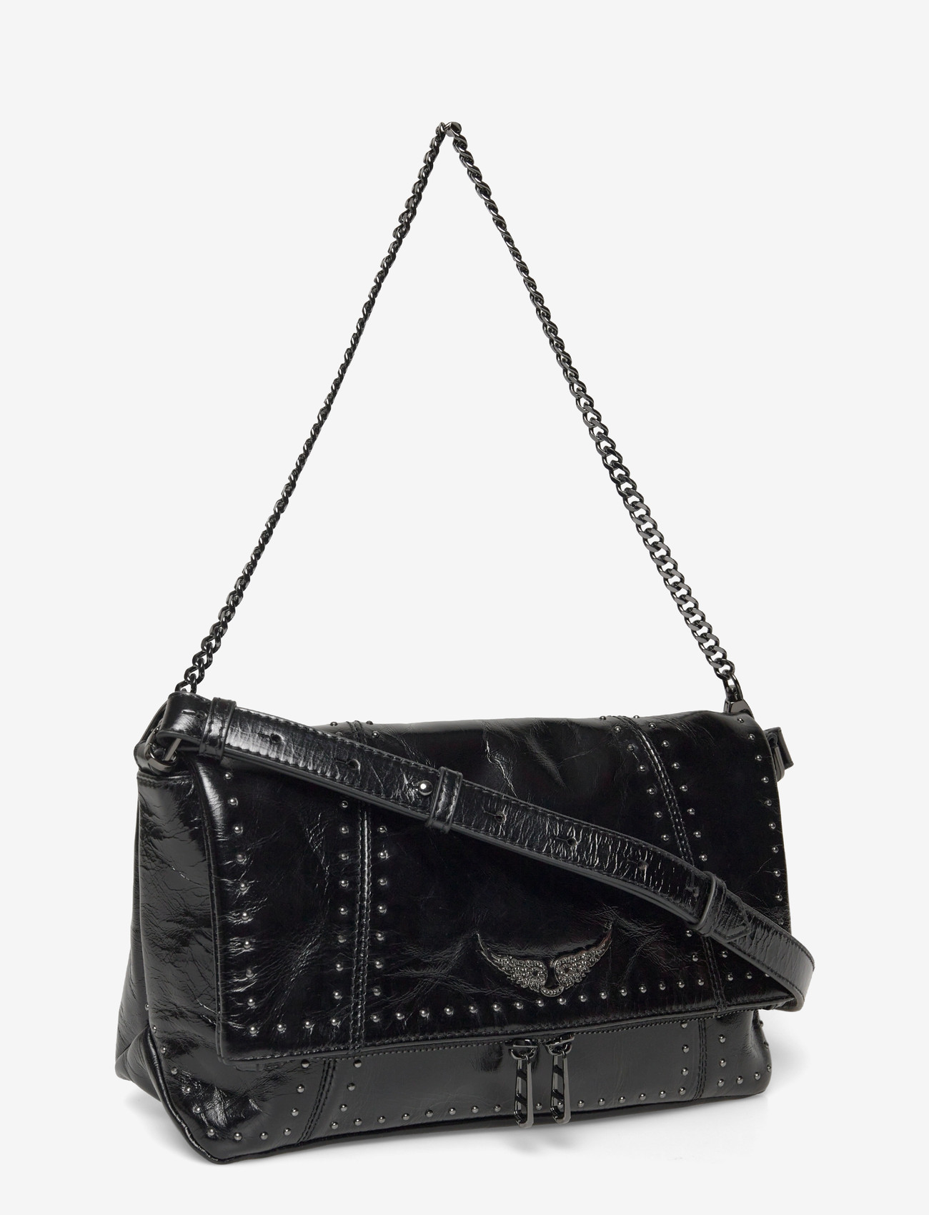 Zadig & Voltaire - ROCKY II VINTAGE PATENT STUDS - erilised sündmused - black - 2