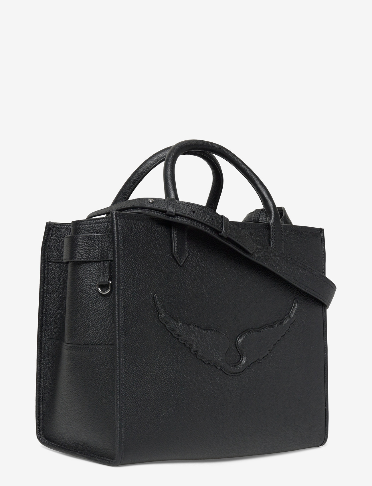 Zadig & Voltaire - ANGEL TOTE GRAINED LEATHER - tote-stiilis kotid - black - 2